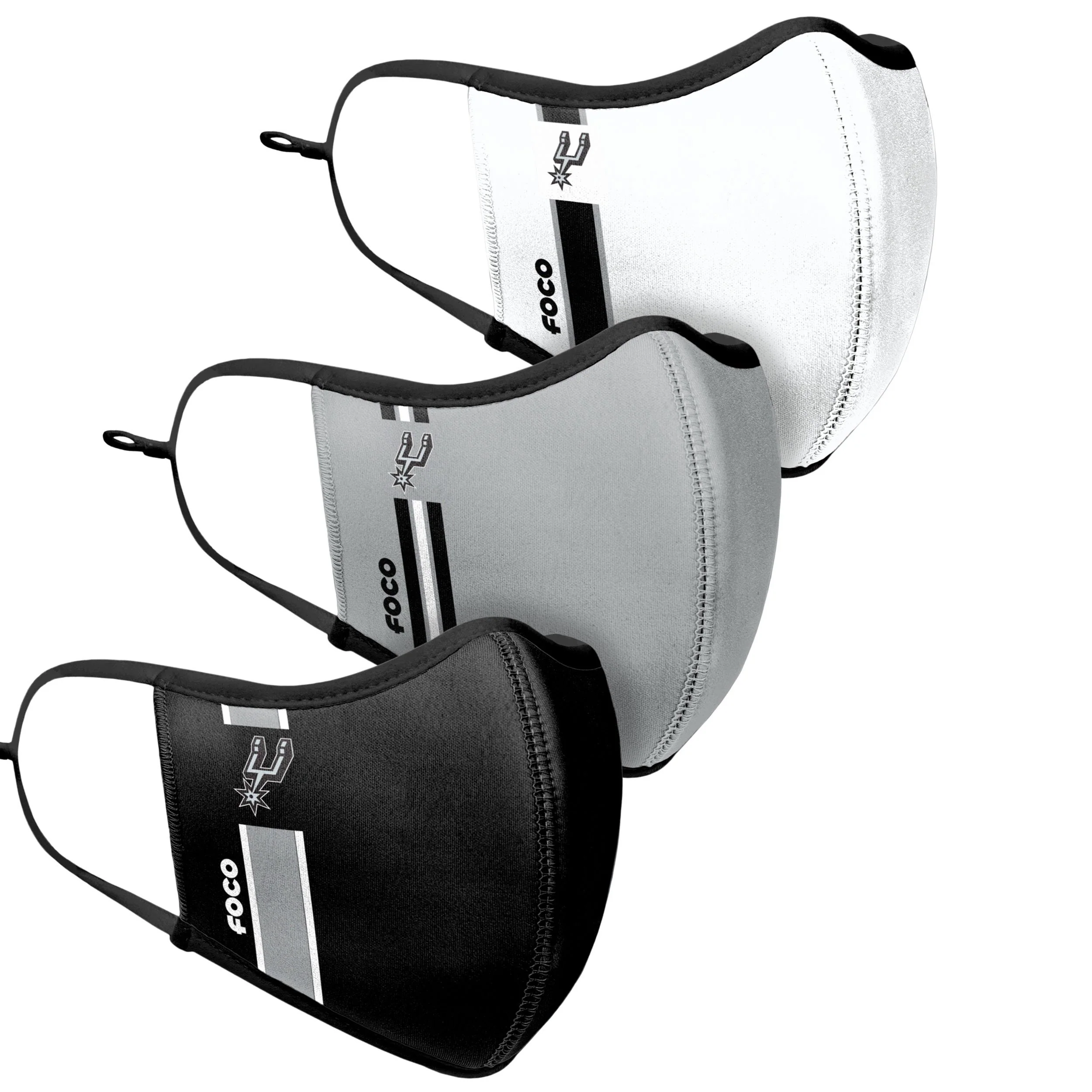 San Antonio Spurs NBA Sport 3 Pack Face Cover - Image 3