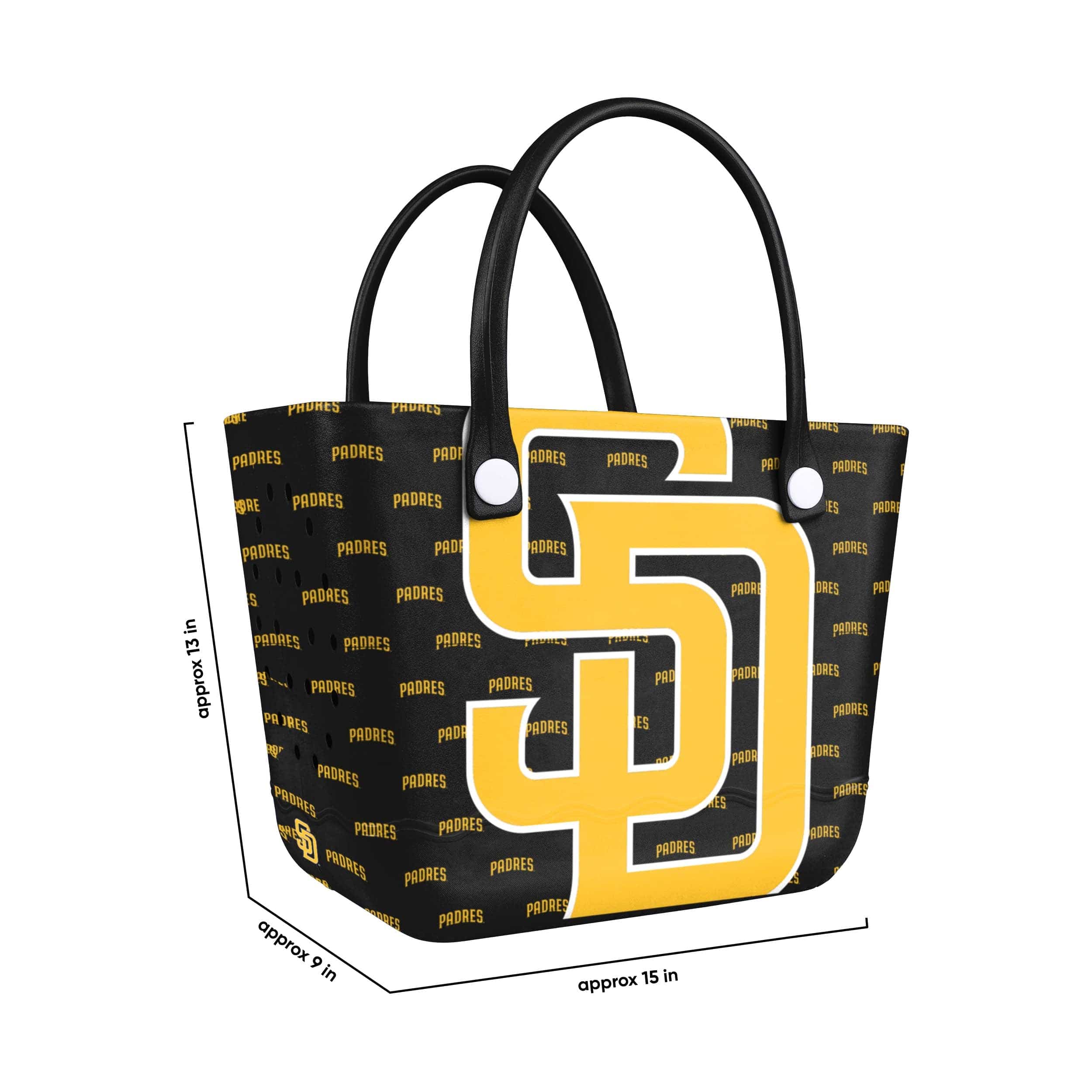 San Diego Padres MLB Big Logo Mini Print Tailgate Tote Bag - Image 3