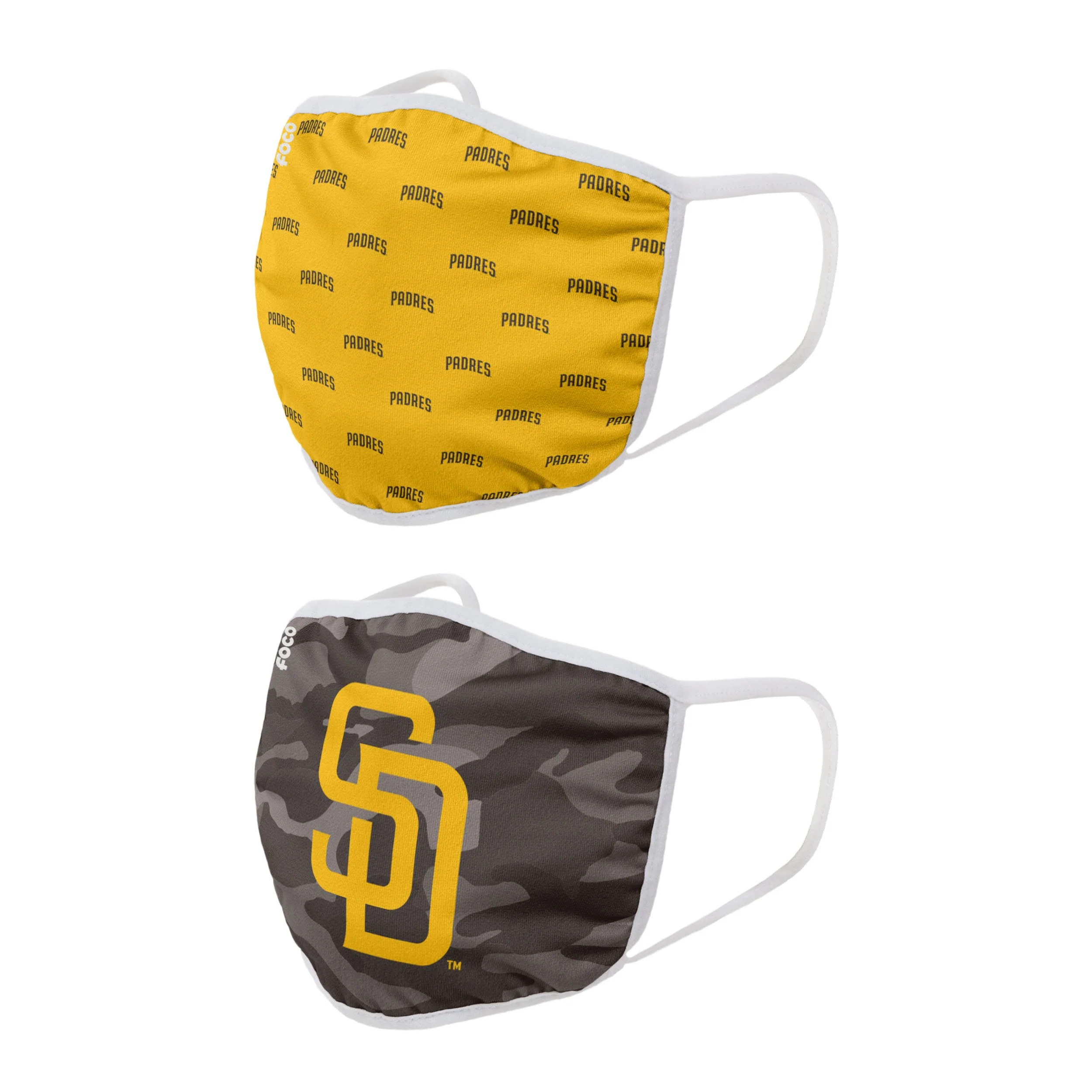 San Diego Padres MLB Clutch 2 Pack Face Cover - Image 2
