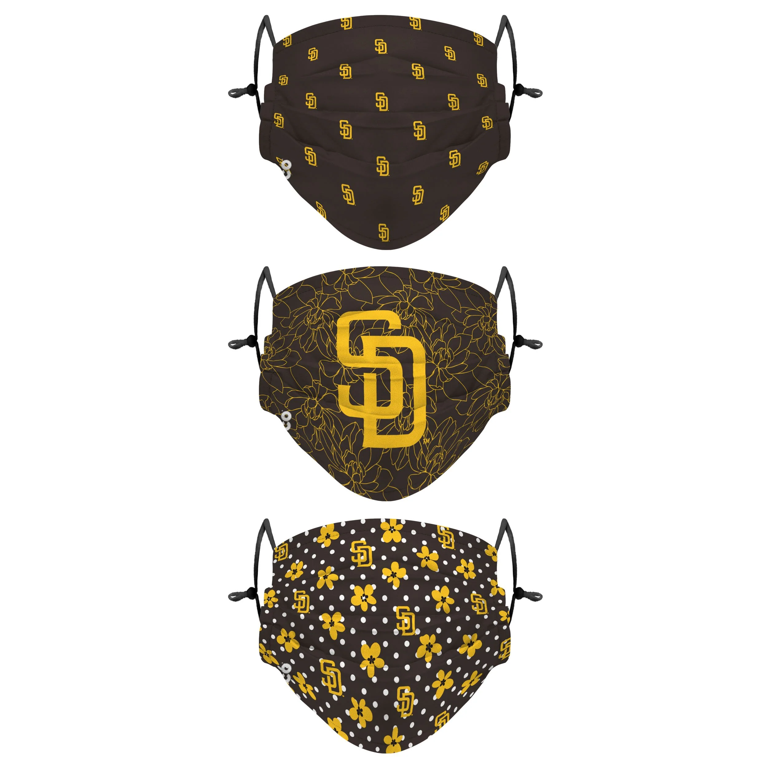 San Diego Padres MLB Gameday Gardener 3 Pack Face Cover
