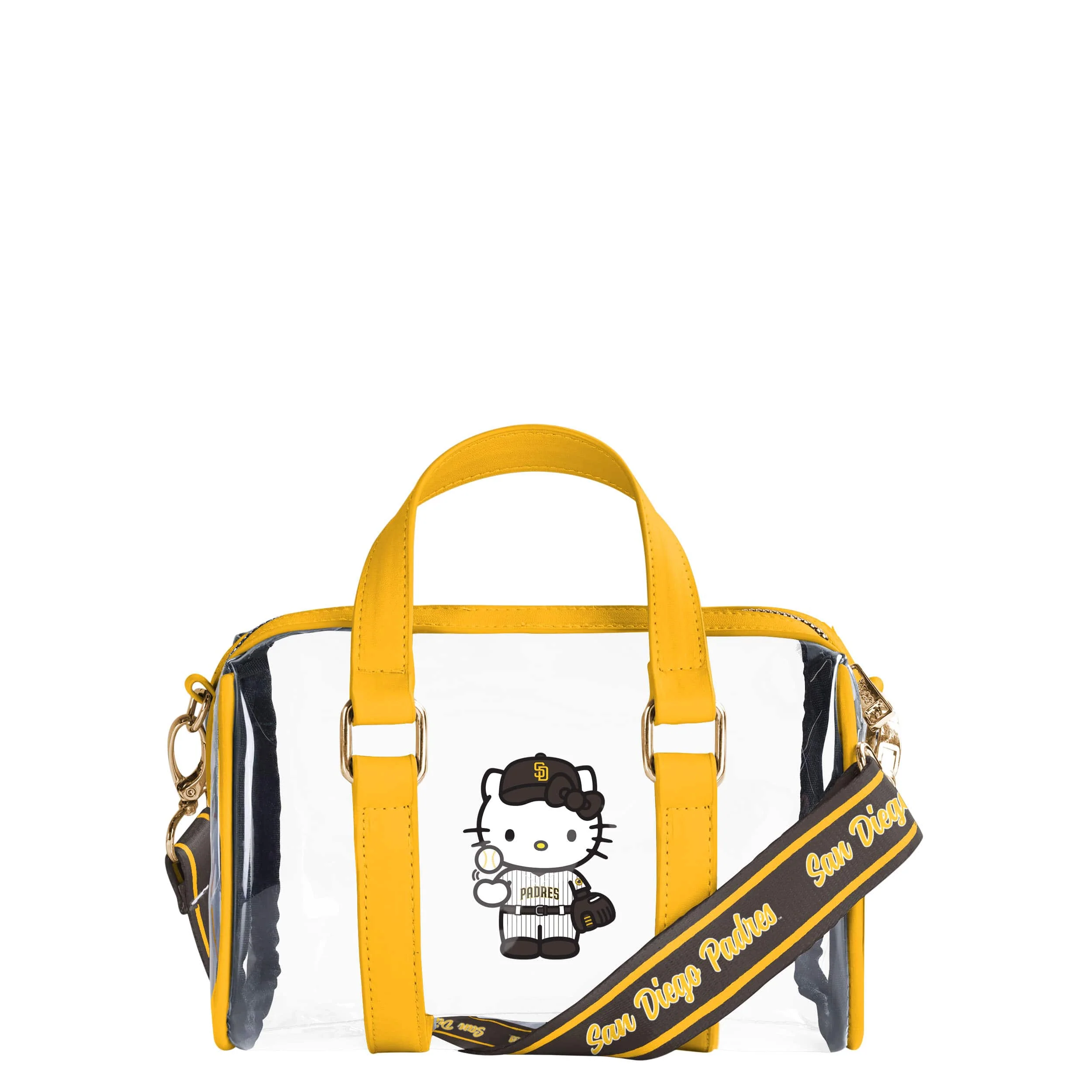 San Diego Padres MLB Hello Kitty® Clear Barrel Bag (PREORDER - SHIPS MID JULY)
