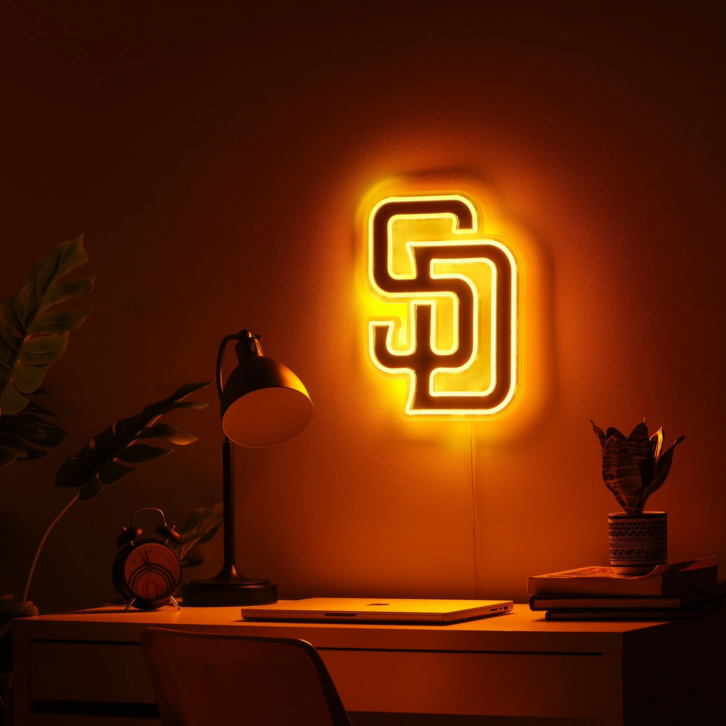 San Diego Padres MLB LED Neon Light Up Team Logo Sign - Image 3