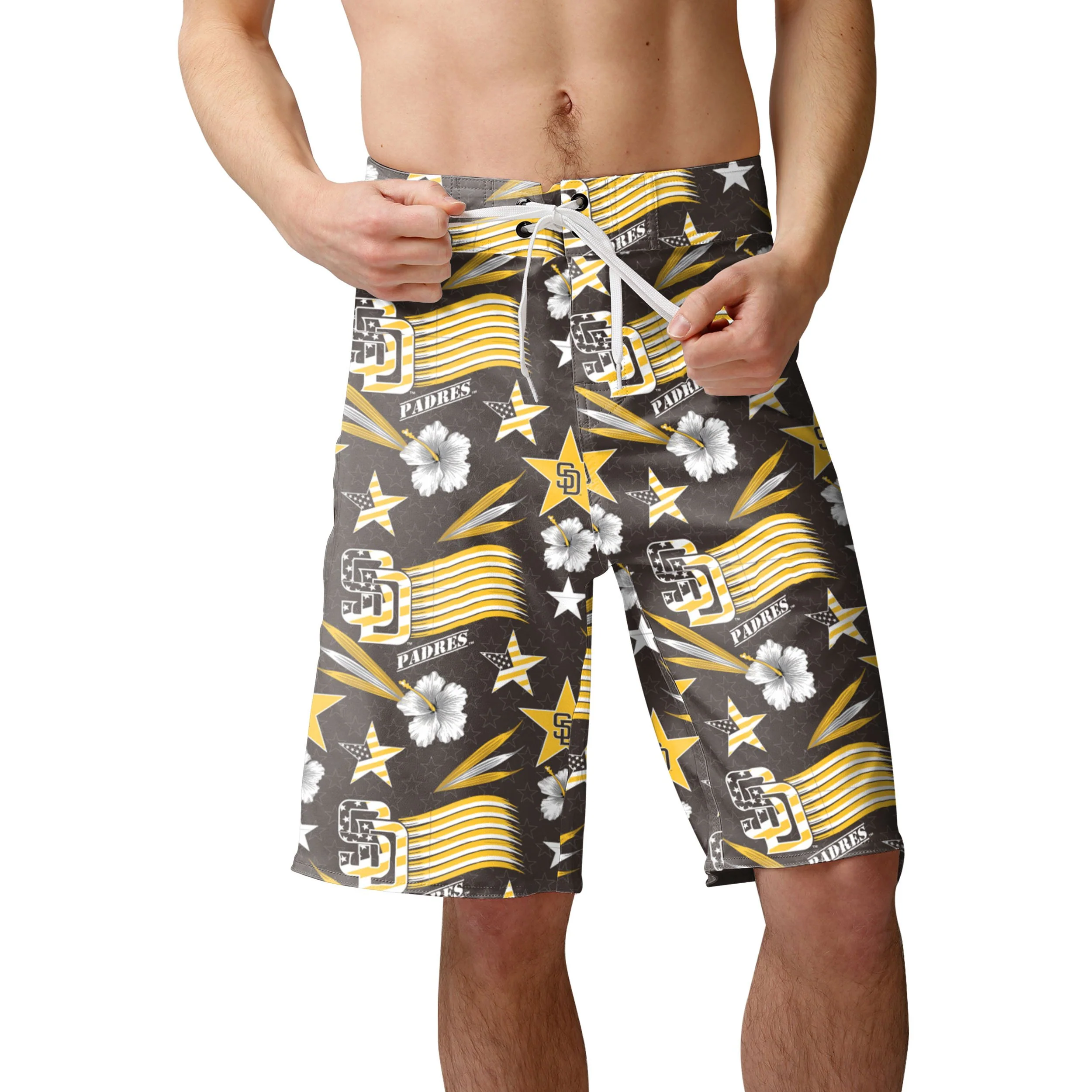 San Diego Padres MLB Mens Americana Boardshorts - Image 2