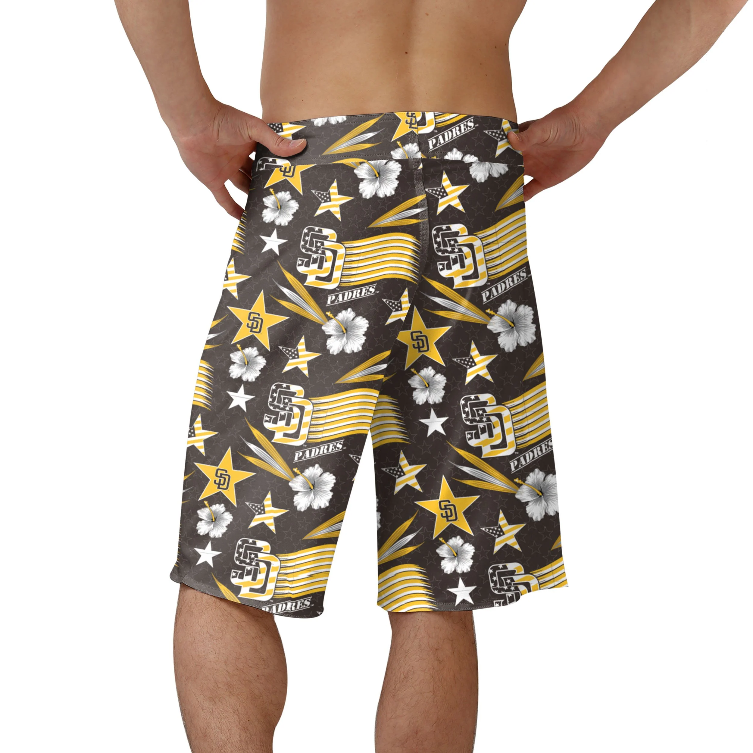 San Diego Padres MLB Mens Americana Boardshorts - Image 3