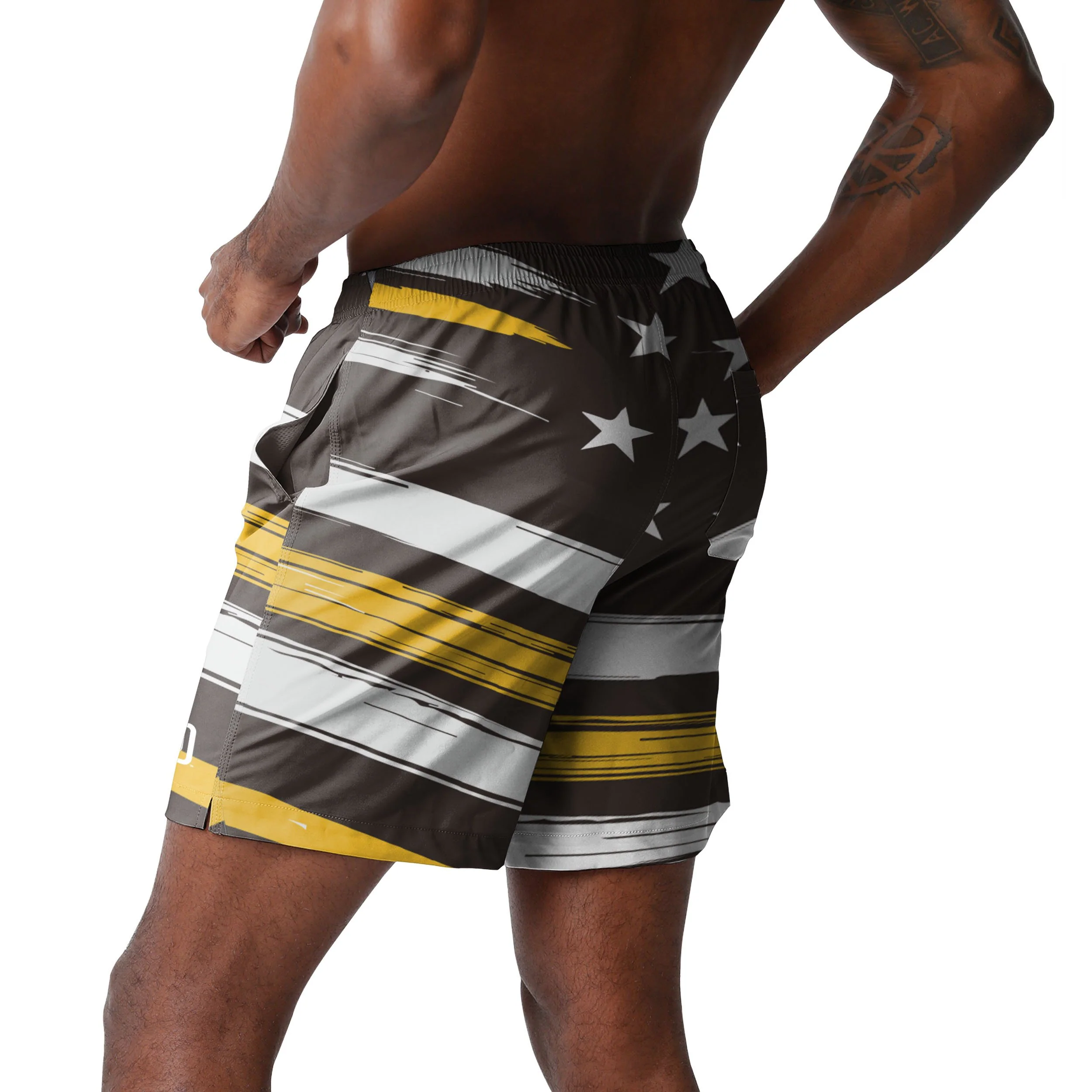 San Diego Padres MLB Mens Americana Swimming Trunks - Image 3