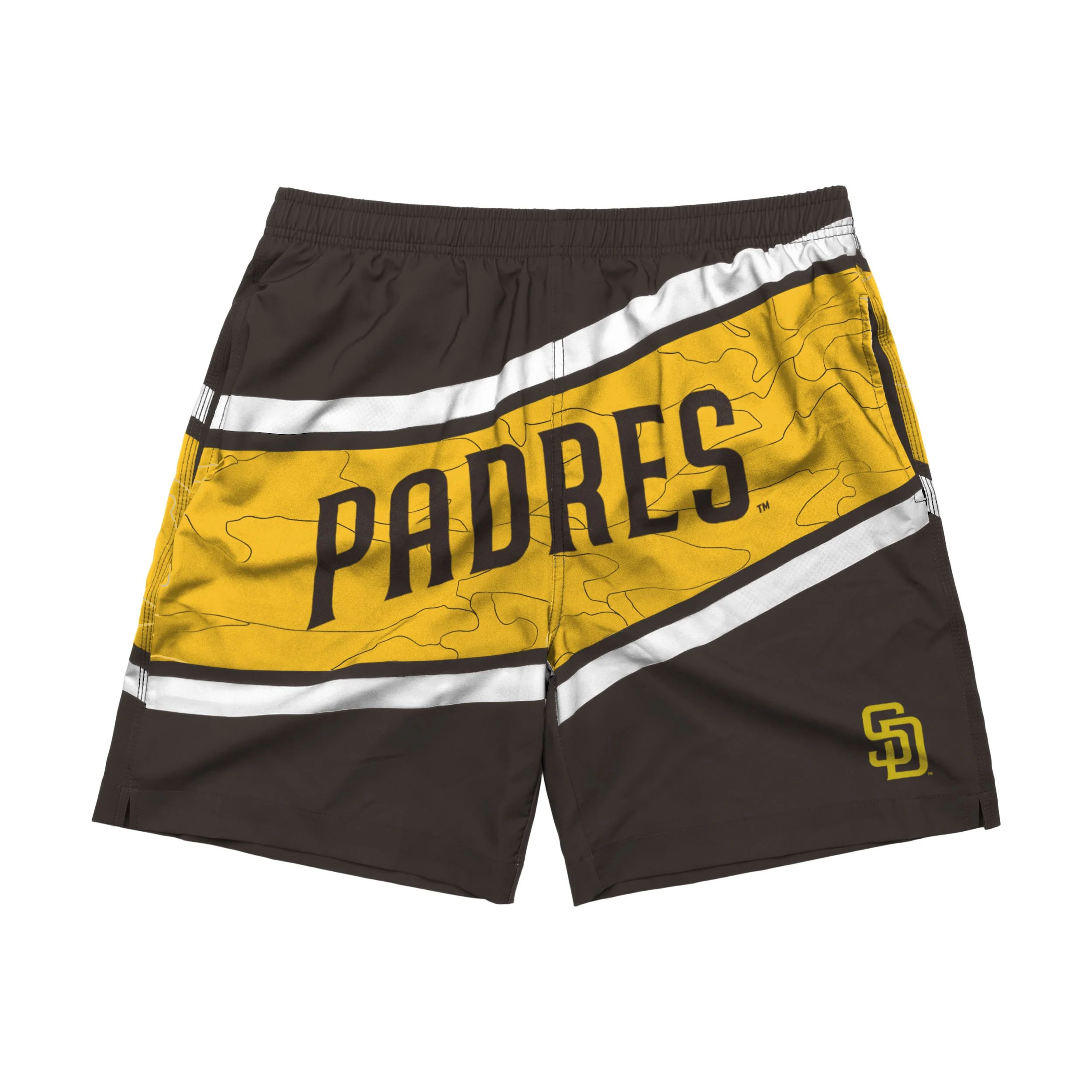 San Diego Padres MLB Mens Big Wordmark Swimming Trunks - Image 4