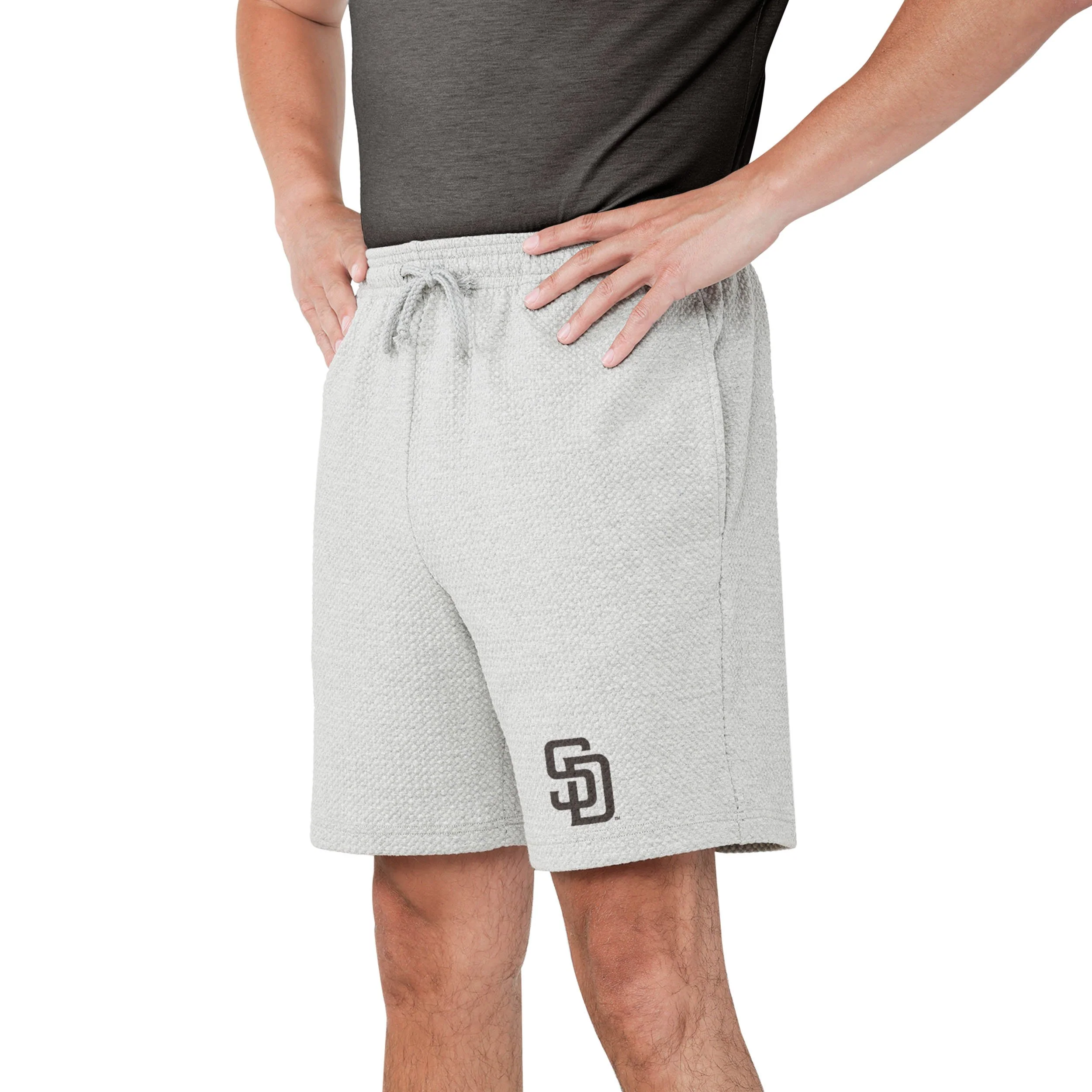 San Diego Padres MLB Mens Gray Woven Shorts - Image 2