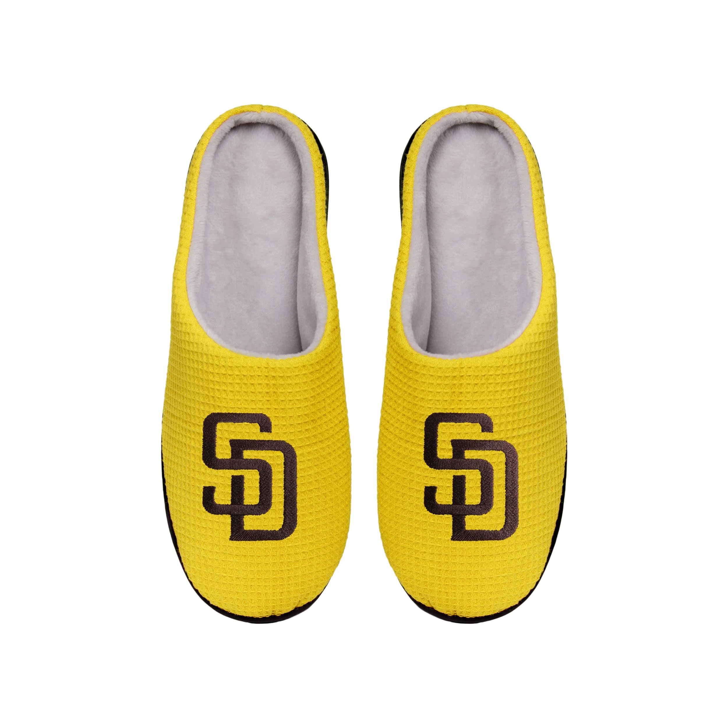 San Diego Padres MLB Mens Memory Foam Slide Slippers - Image 2