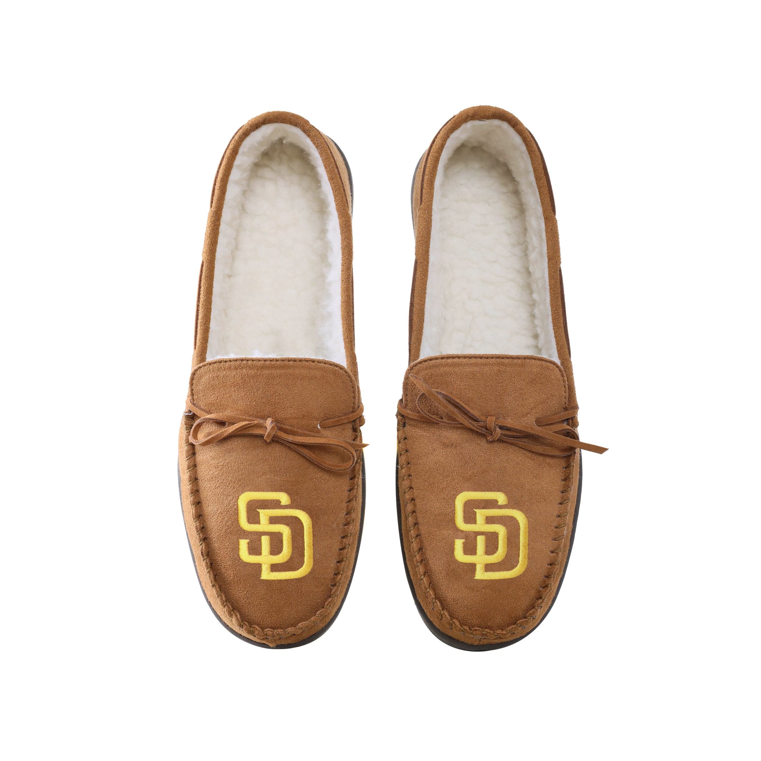 San Diego Padres MLB Mens Original Moccasin Slippers - Image 4