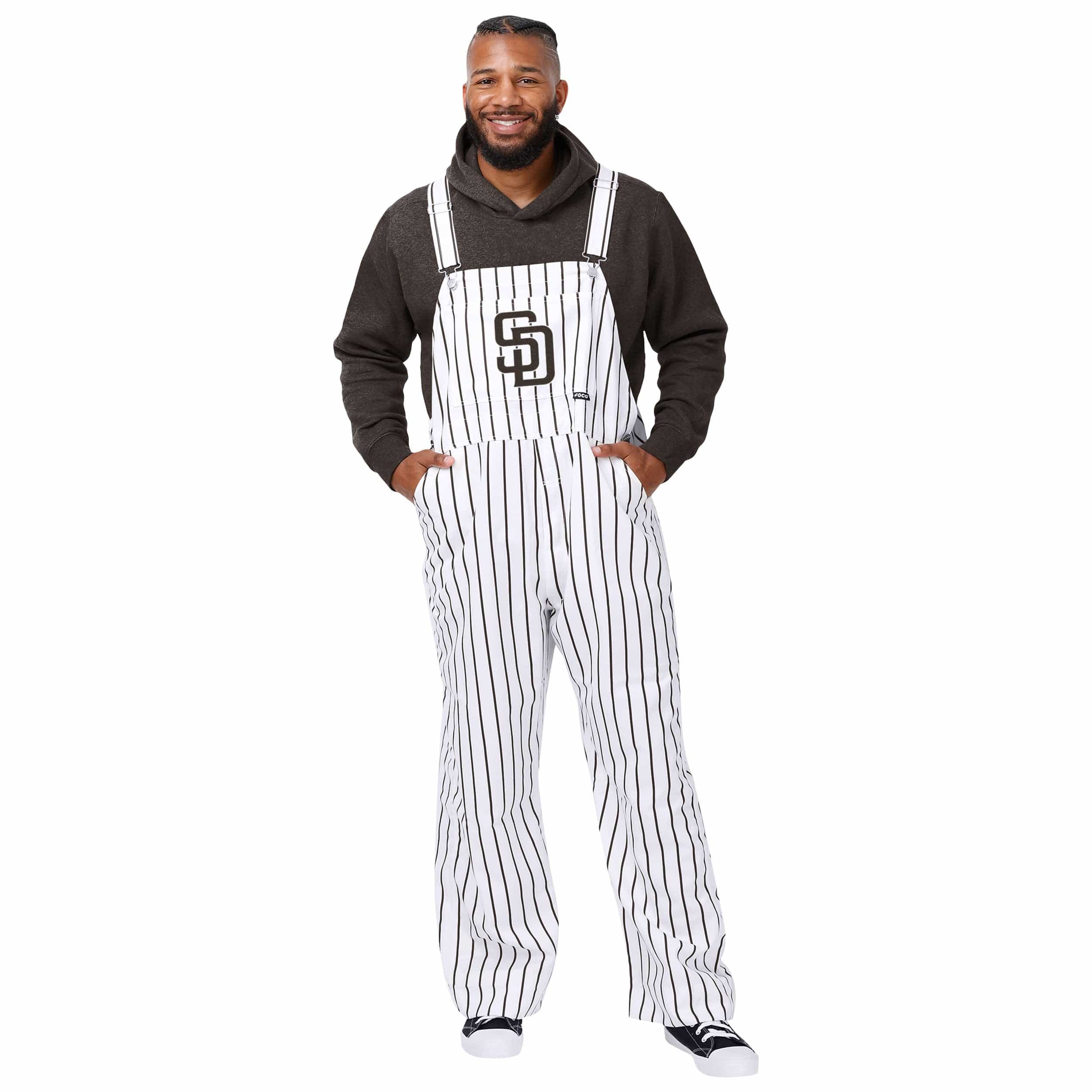 San Diego Padres MLB Mens Pinstripe Bib Overalls