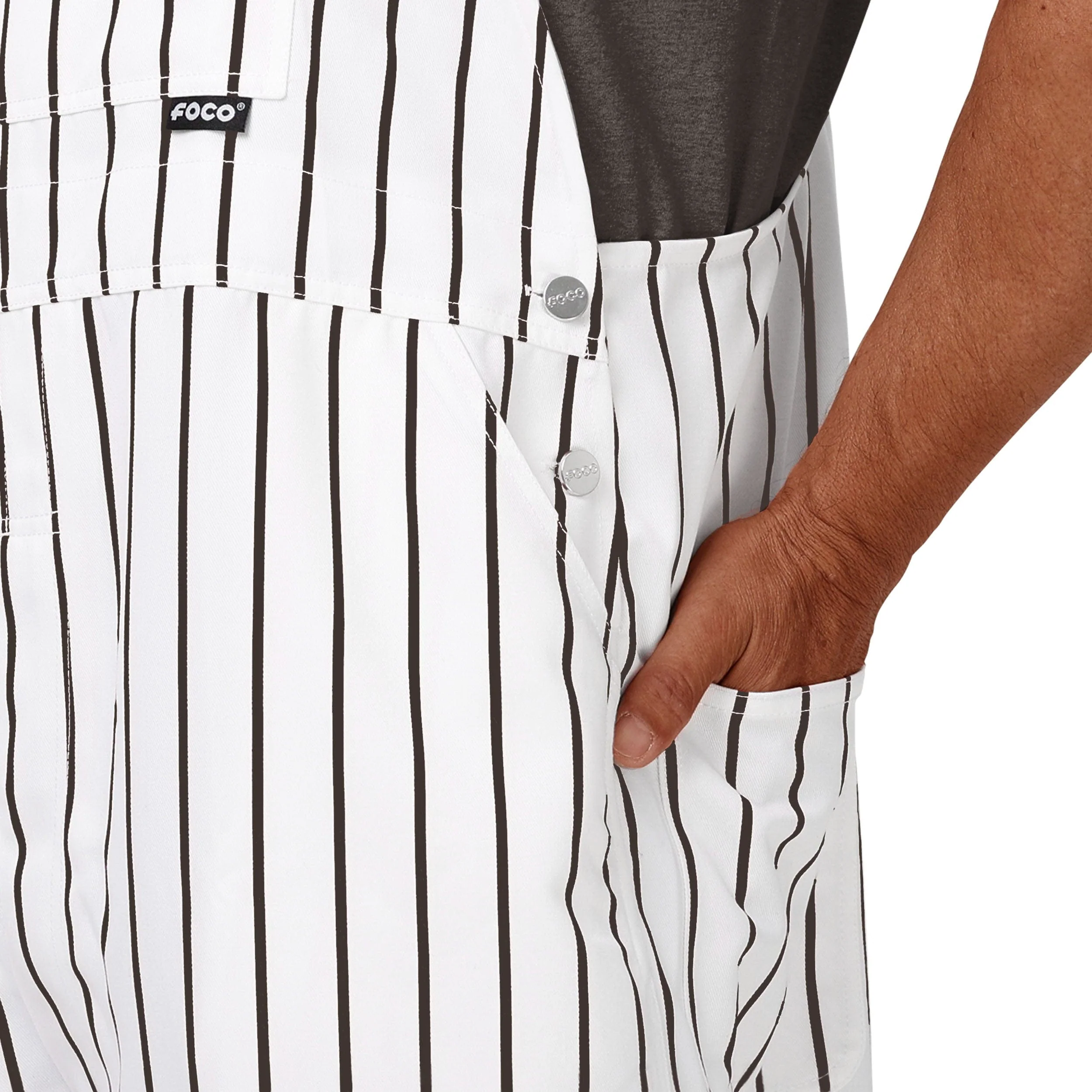 San Diego Padres MLB Mens Pinstripe Bib Overalls - Image 5