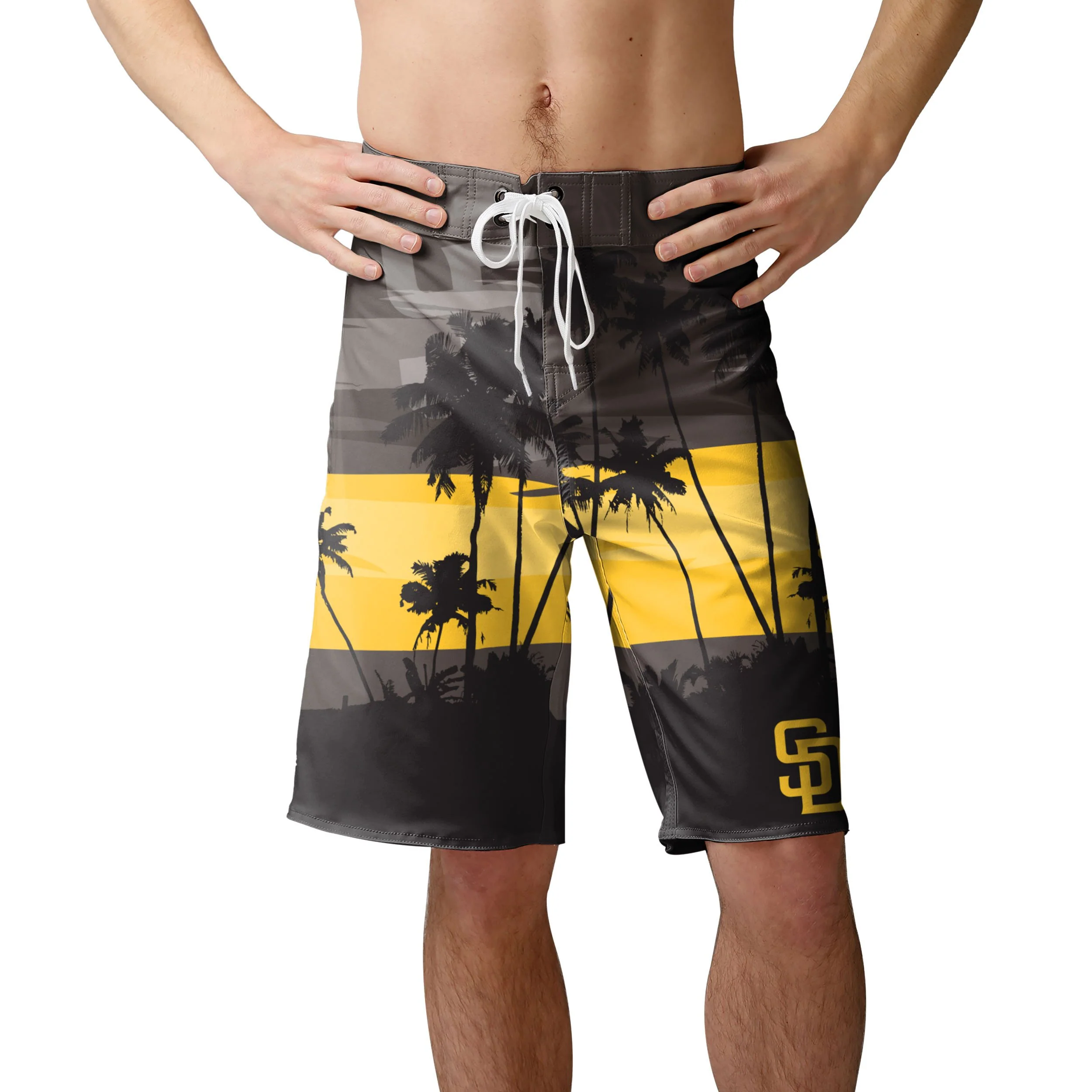 San Diego Padres MLB Mens Sunset Boardshorts - Image 2