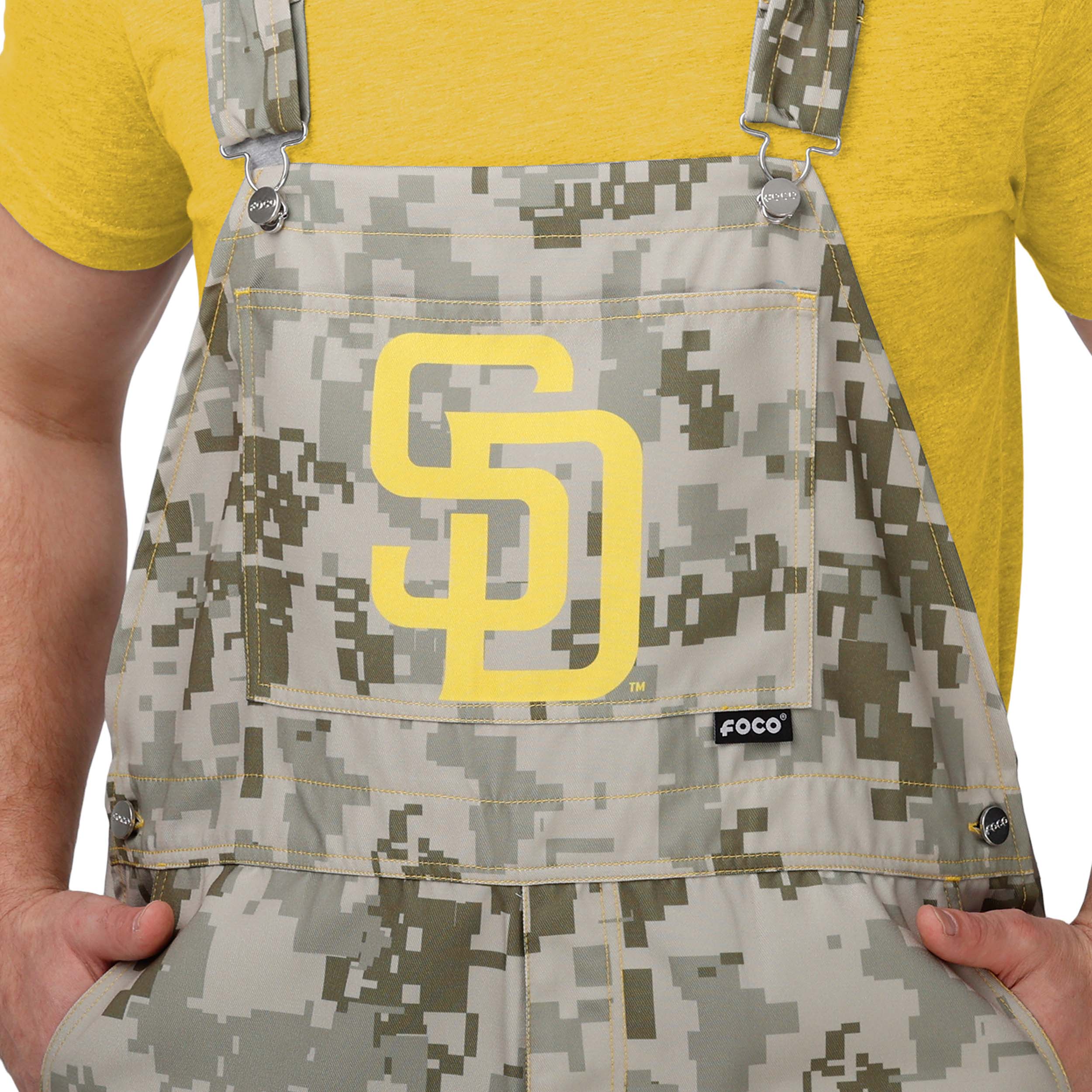 San Diego Padres MLB Mens Thematic Bib Shortalls - Image 3