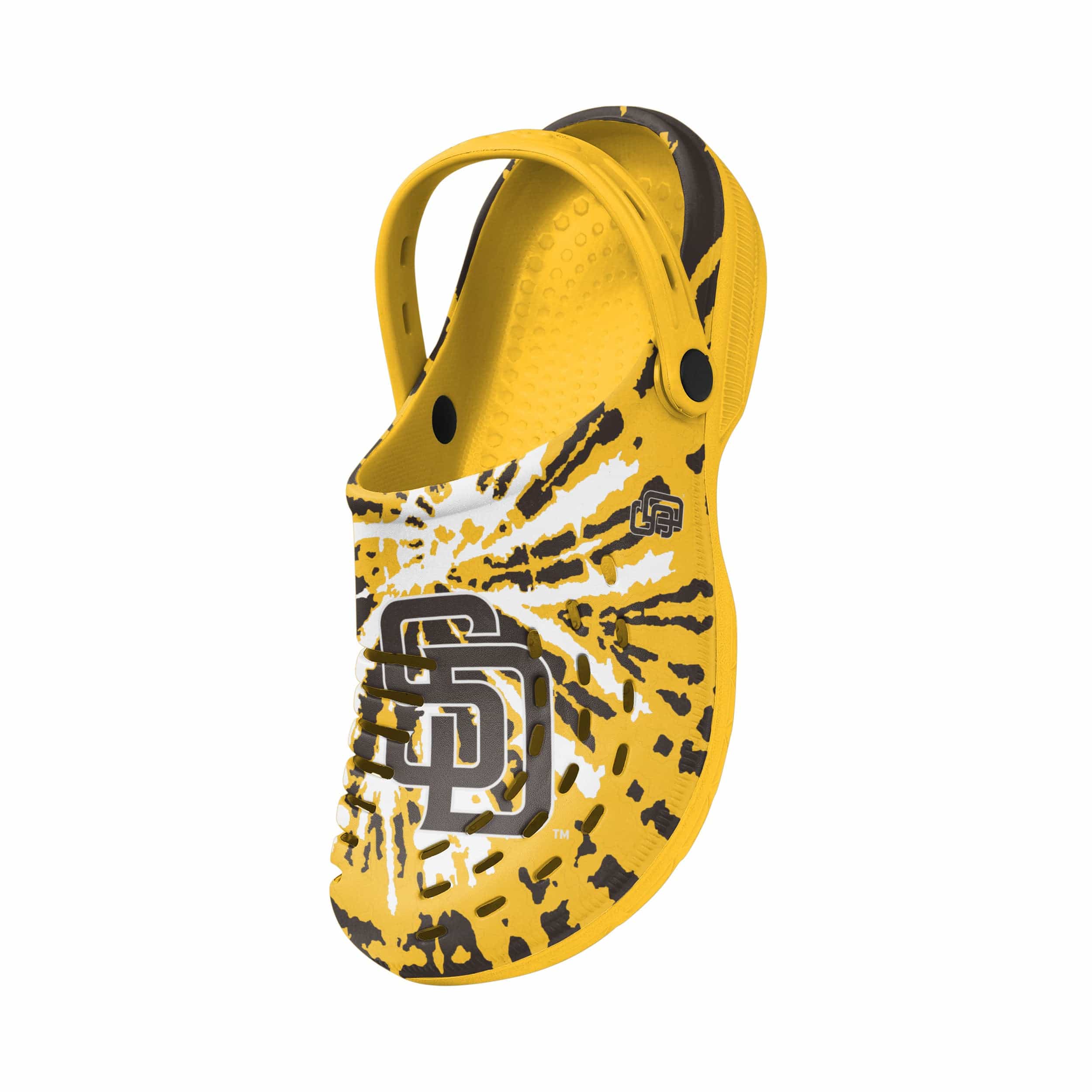 San Diego Padres MLB Mens Tie-Dye Clog With Strap - Image 3