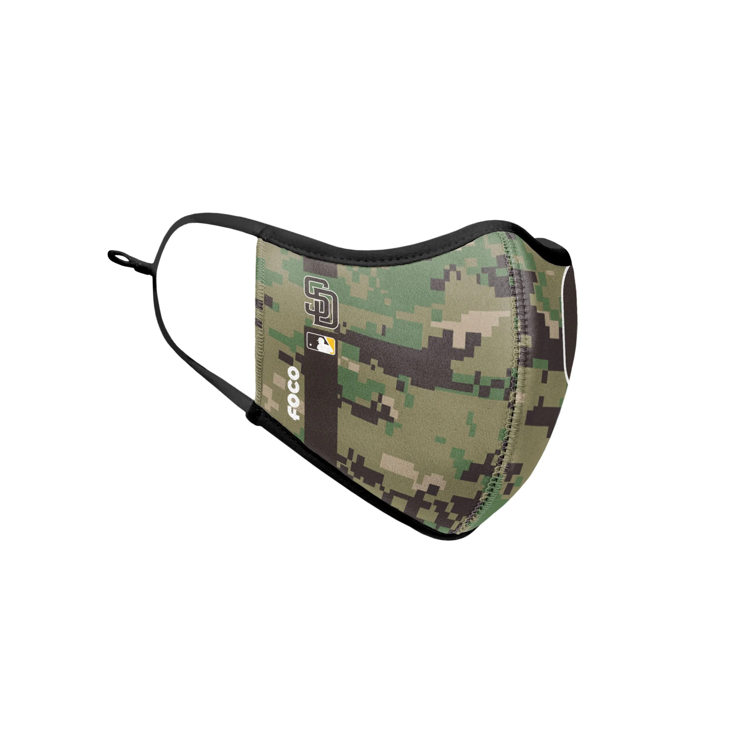 San Diego Padres MLB On-Field Adjustable Camo Brown Sport Face Cover - Image 3