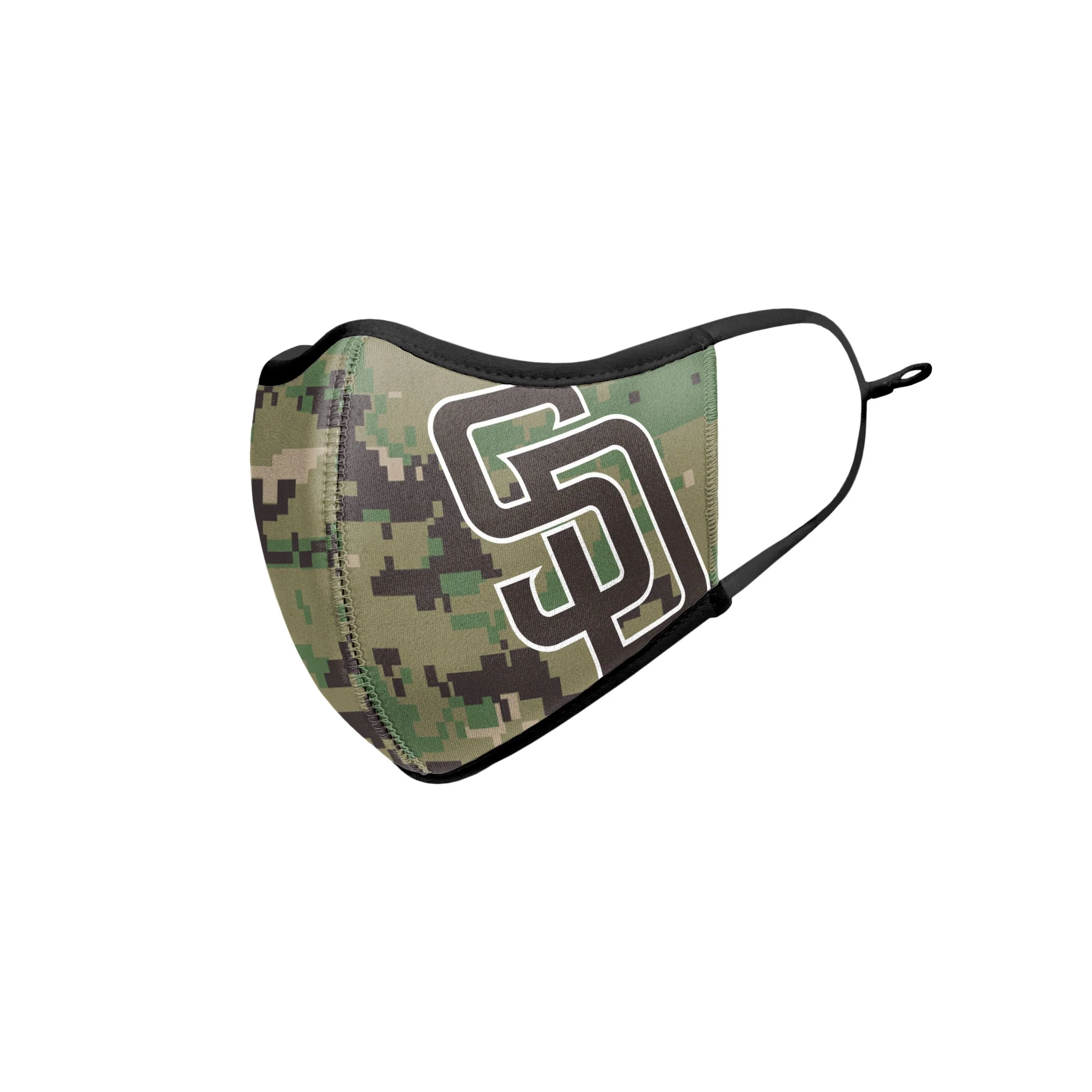 San Diego Padres MLB On-Field Adjustable Camo Brown Sport Face Cover - Image 4