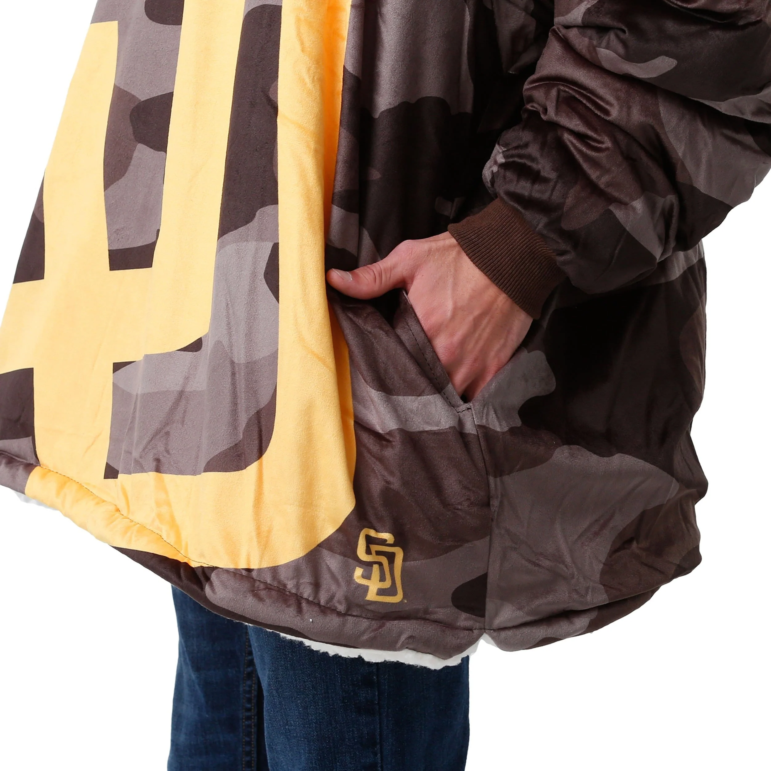 San Diego Padres MLB Reversible Team Color Camo Hoodeez - Image 5
