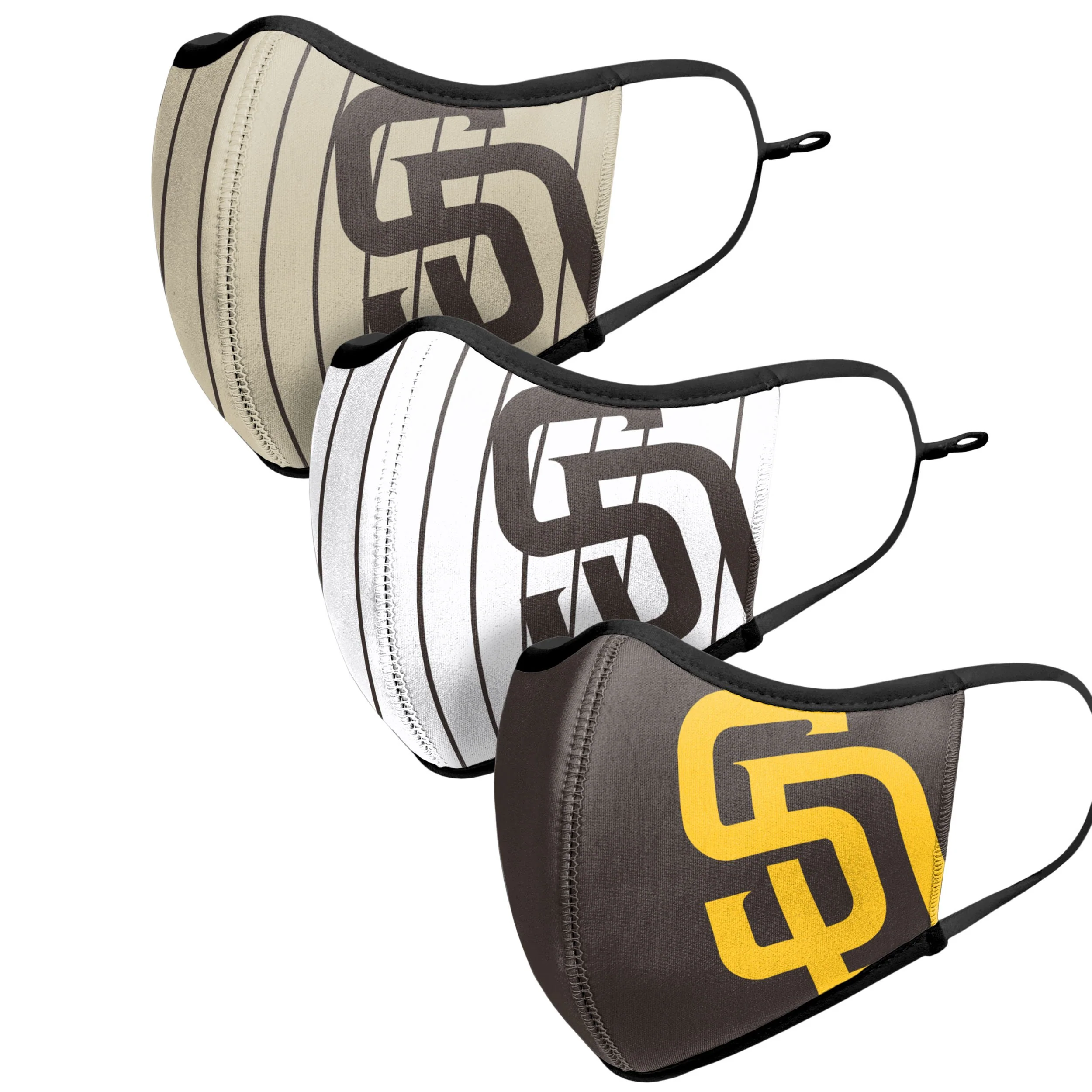 San Diego Padres MLB Sport 3 Pack Face Cover - Image 4
