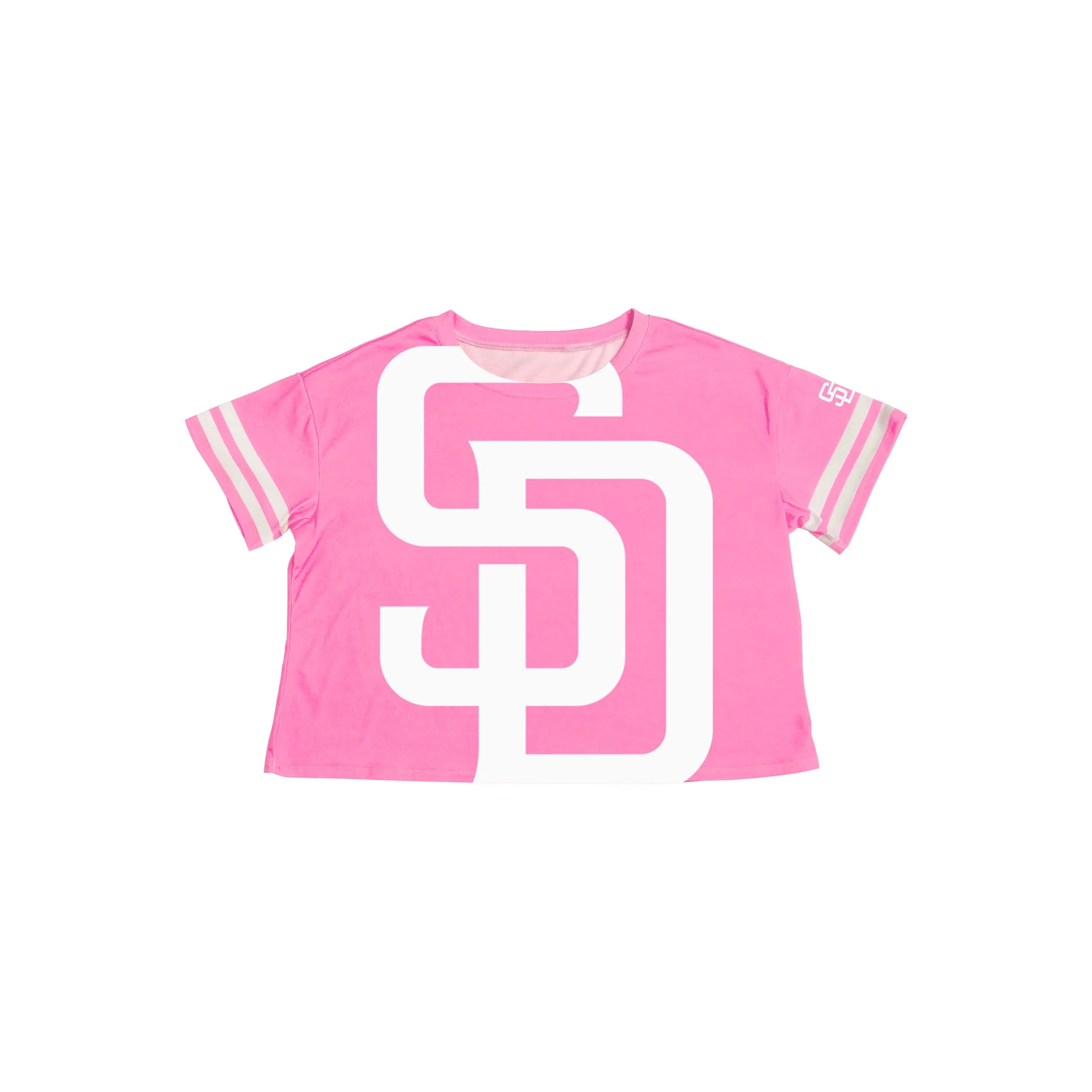 San Diego Padres MLB Womens Highlights Crop Top - Image 4