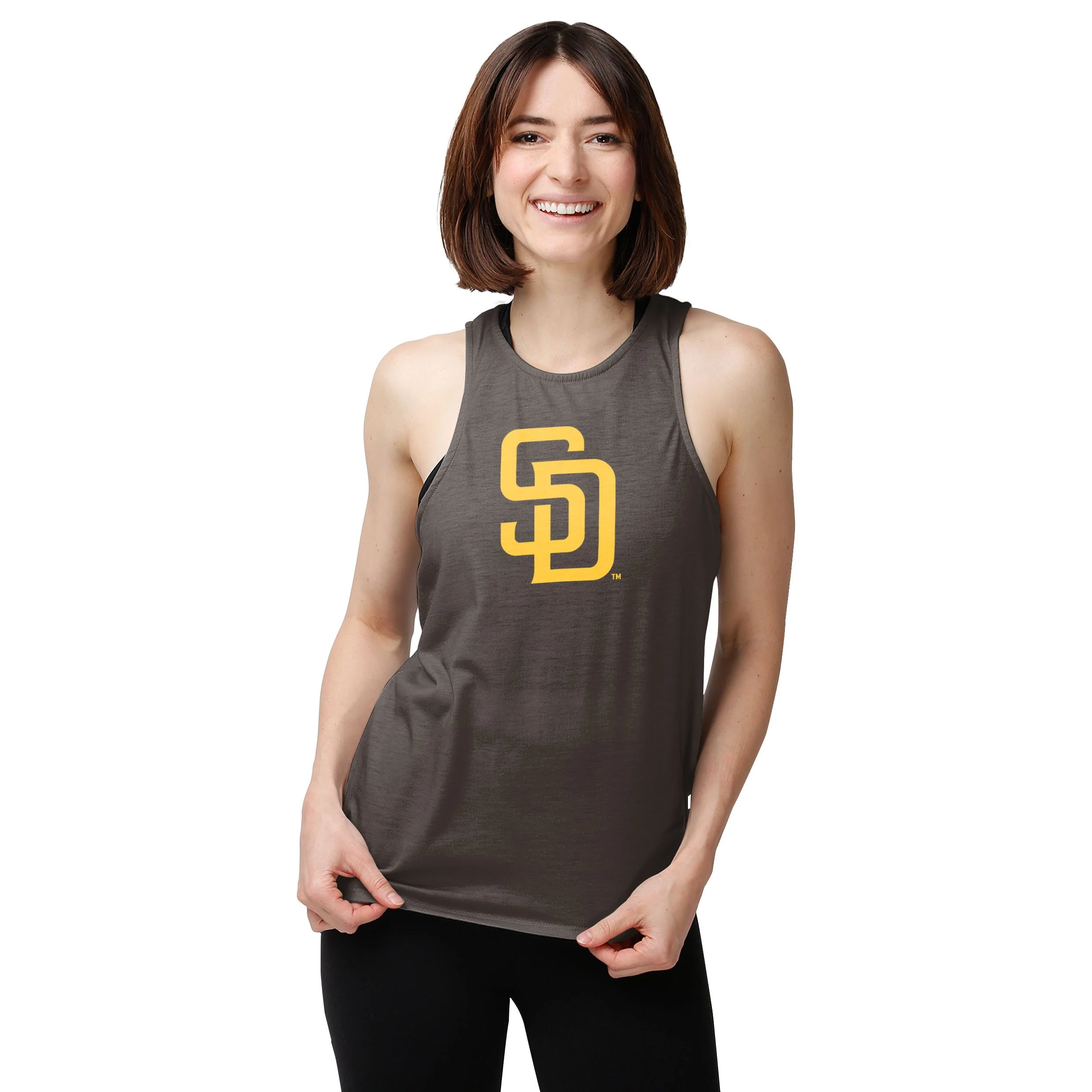San Diego Padres MLB Womens Tie-Breaker Sleeveless Top - Image 2