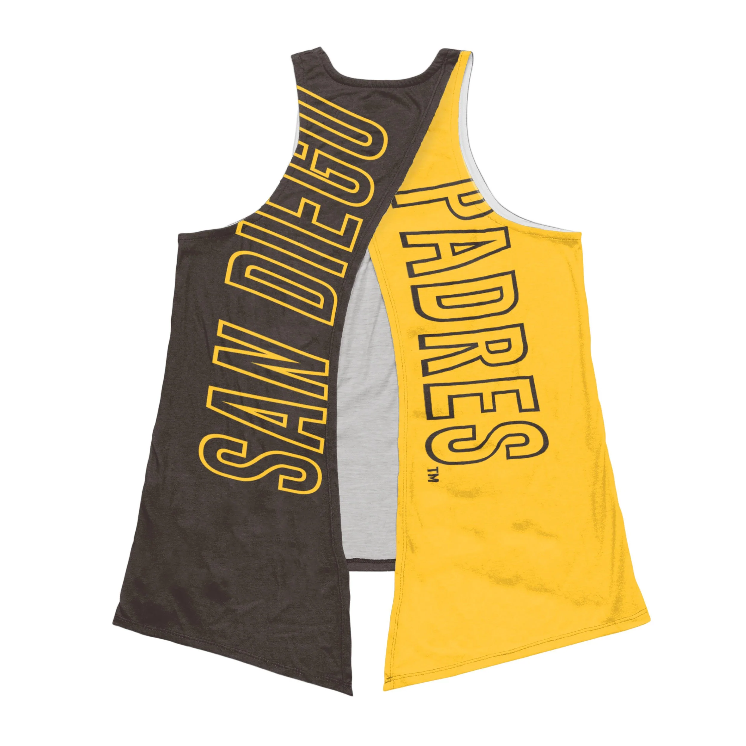 San Diego Padres MLB Womens Tie-Breaker Sleeveless Top - Image 3