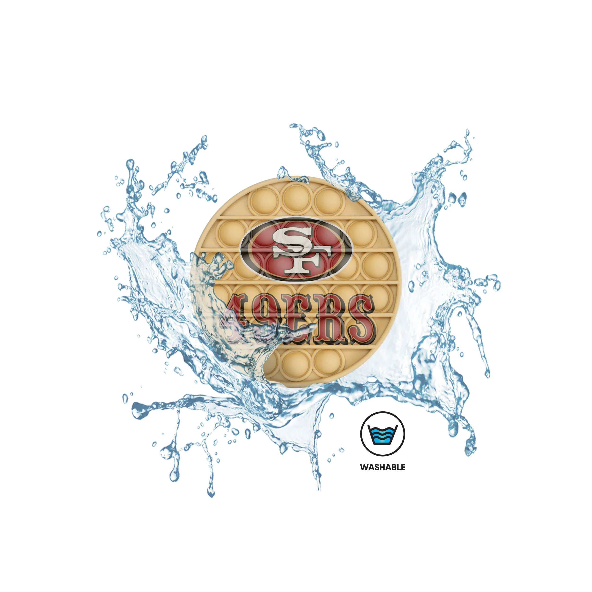 San Francisco 49ers NFL 2 Pack Helmet & Circle Push-Itz Fidget - Image 5