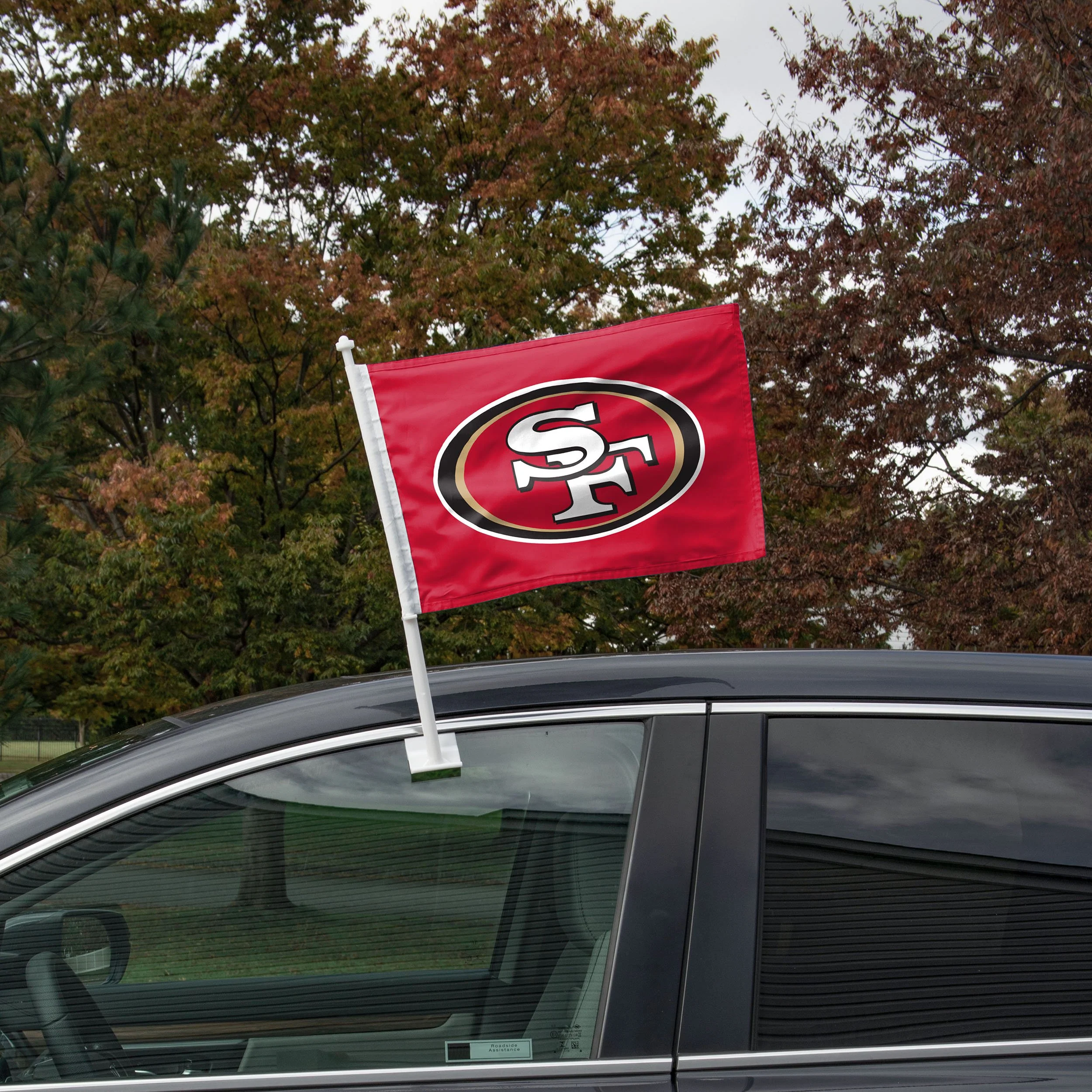 San Francisco 49ers NFL 2 Pack Solid Car Flag - Image 2