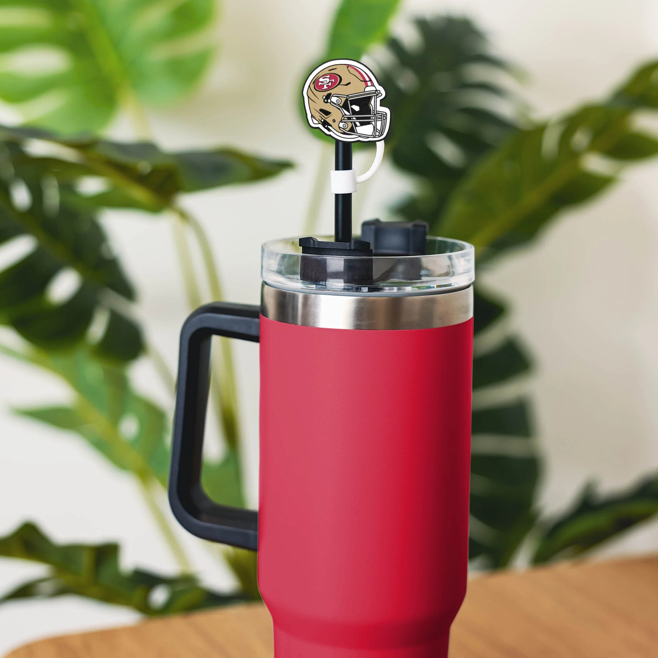 San Francisco 49ers NFL 3 Pack Primary Logo Straw Toppers - Image 4