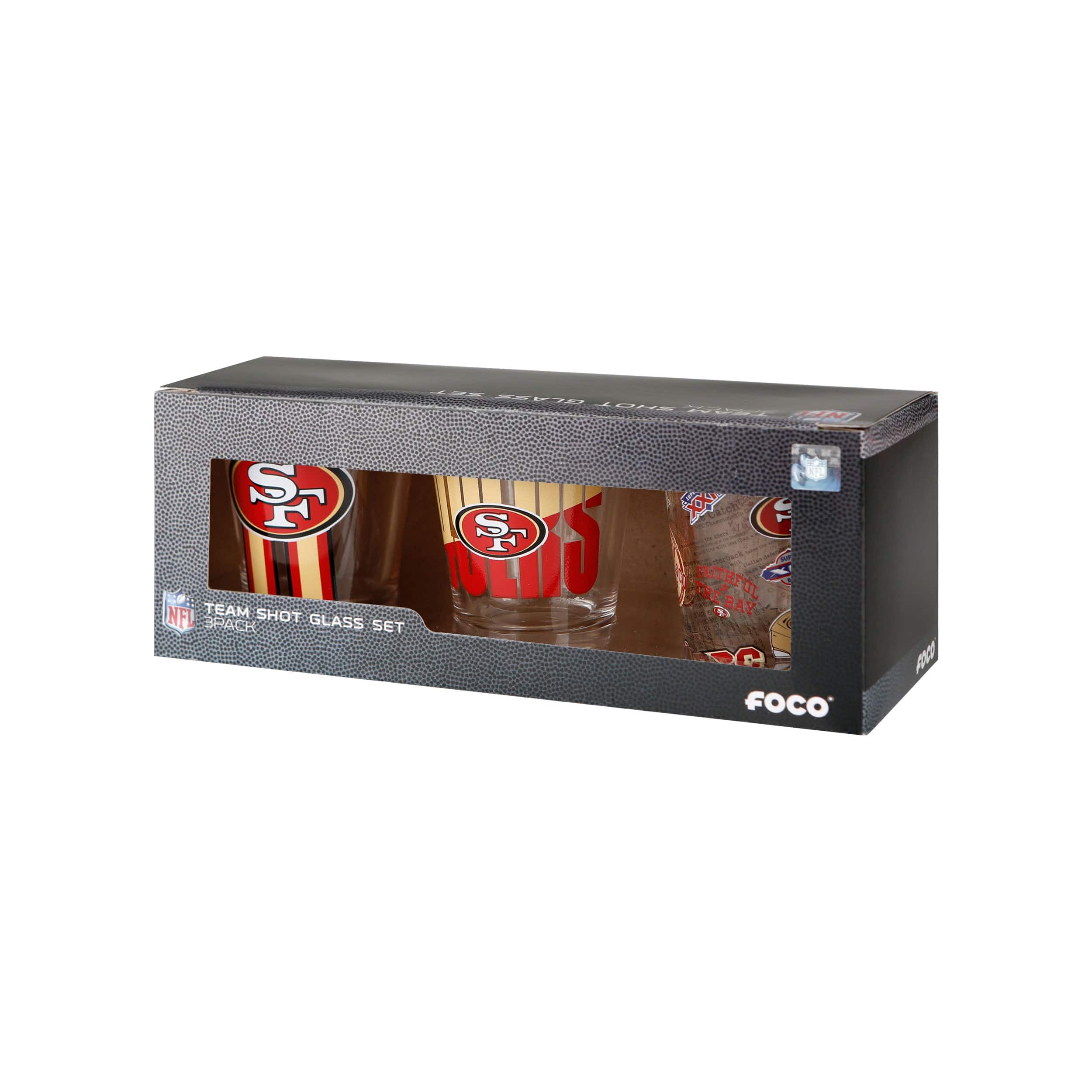 San Francisco 49ers NFL 3 Pack Shot Glass - Image 5