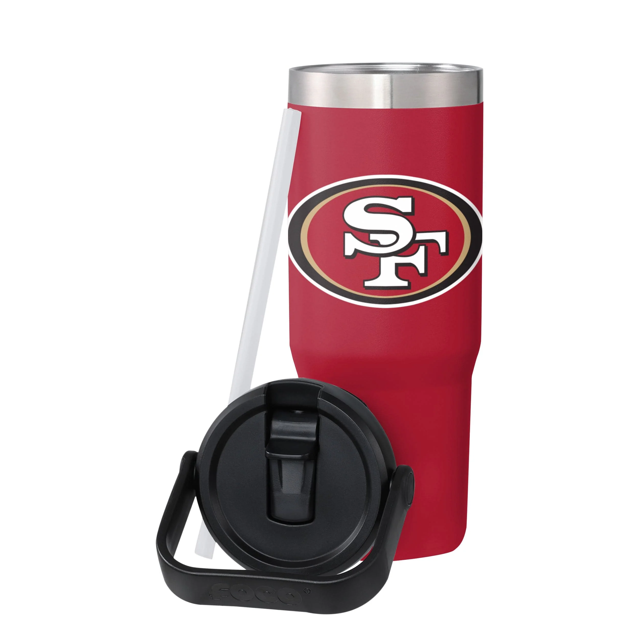 San Francisco 49ers NFL 30 oz Straw Tumbler - Image 3