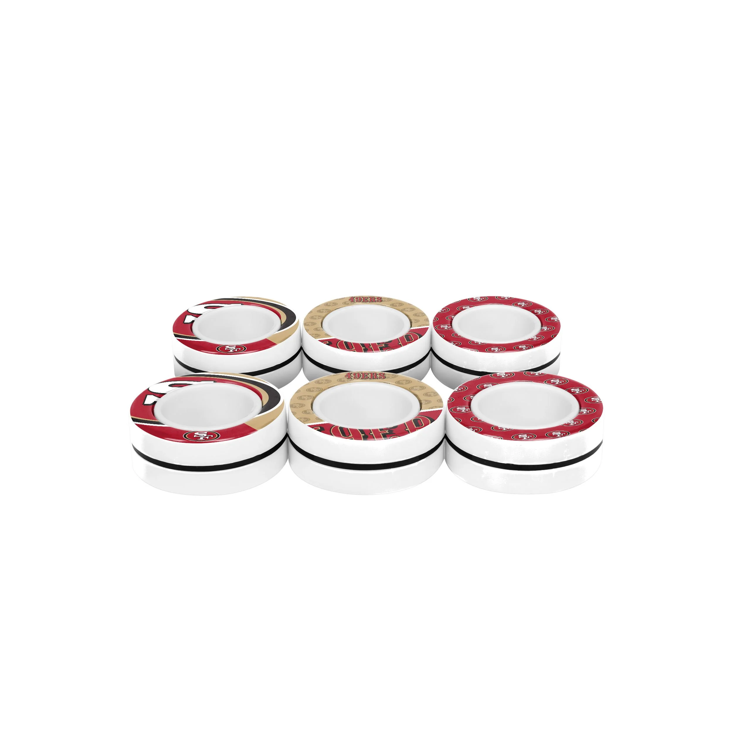 San Francisco 49ers NFL 6 Pack Magnetic Finger Rings - Image 3