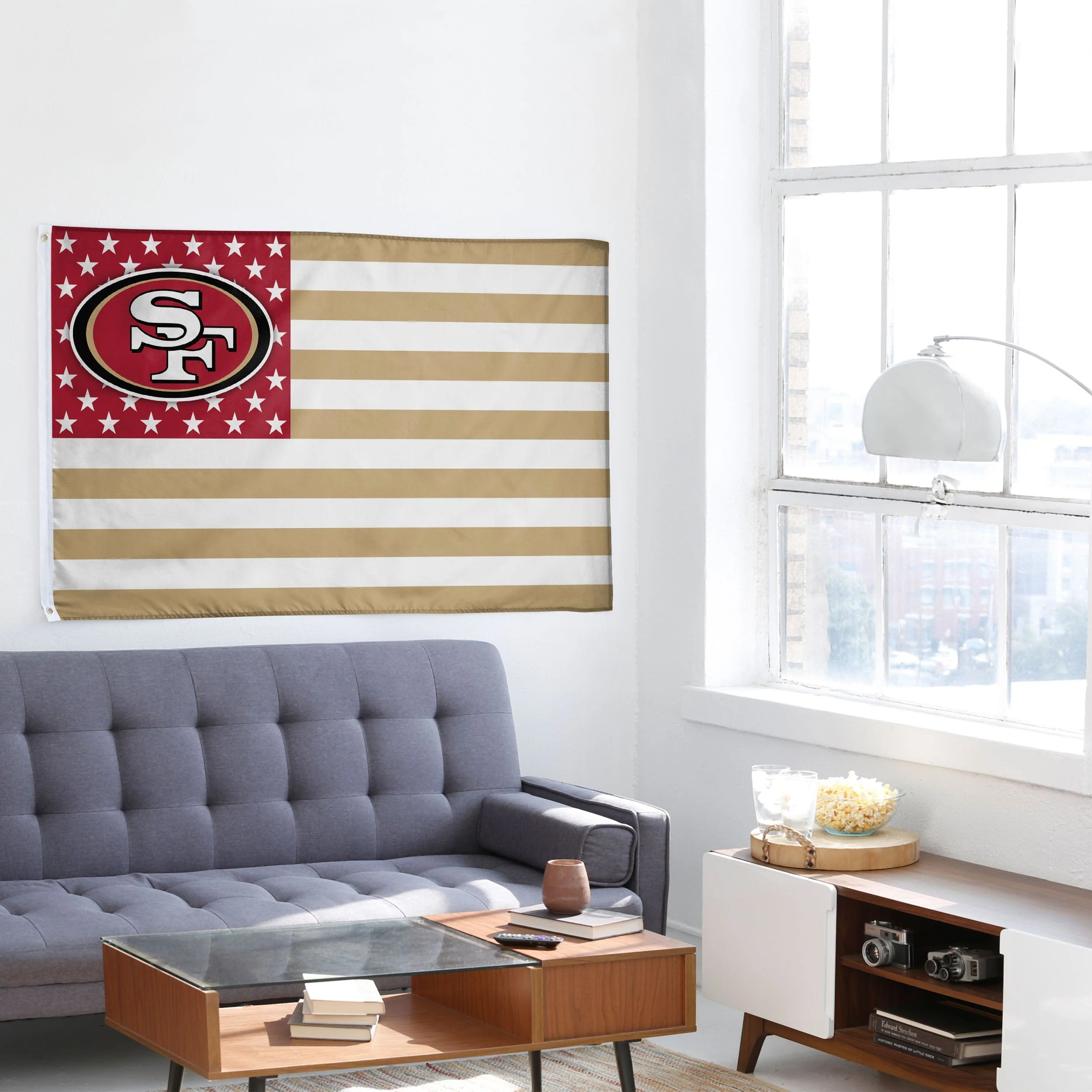 San Francisco 49ers NFL American Stars Horizontal Flag - Image 4