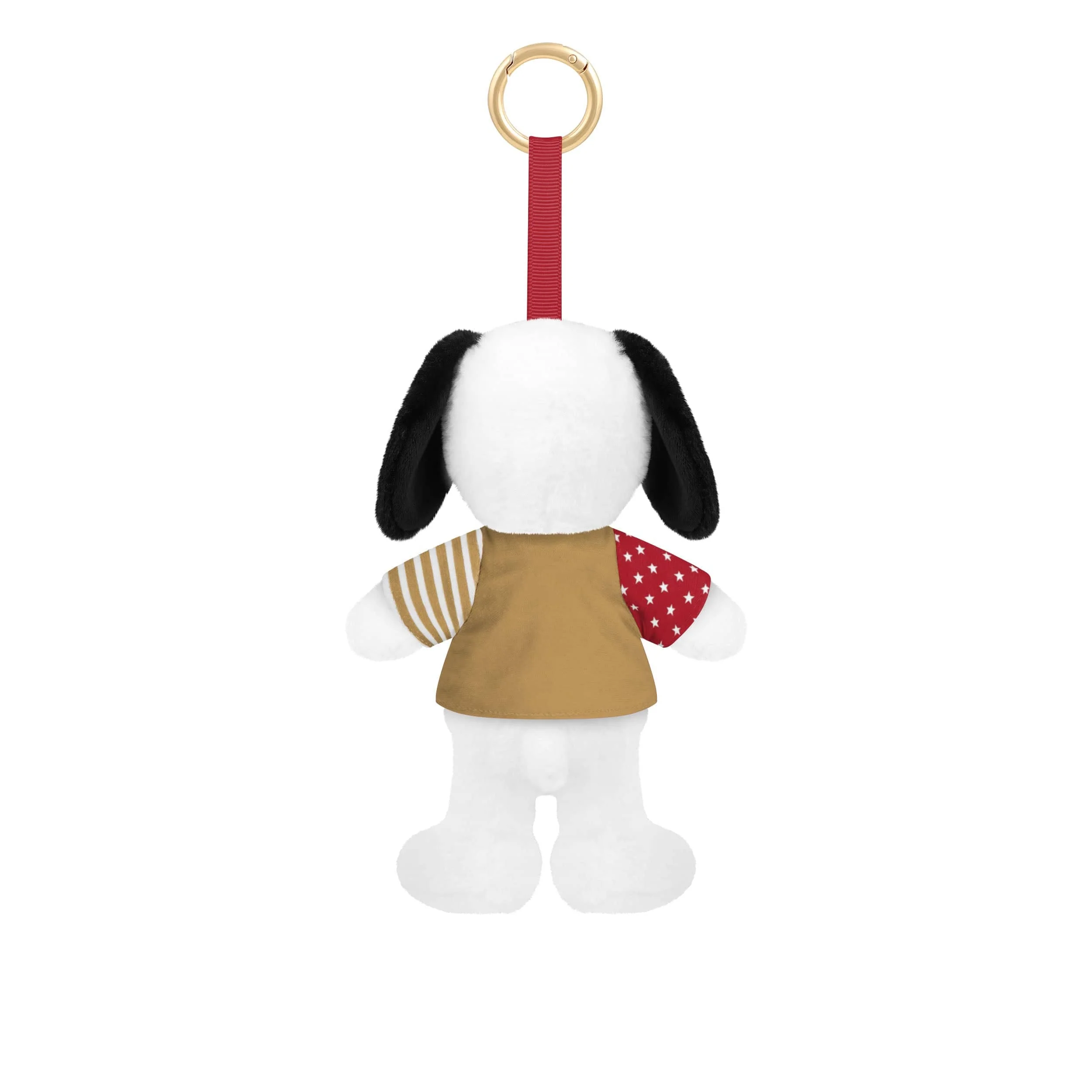 San Francisco 49ers NFL Americana Plush Snoopy Peanuts Bag Charm Keychain - Image 2