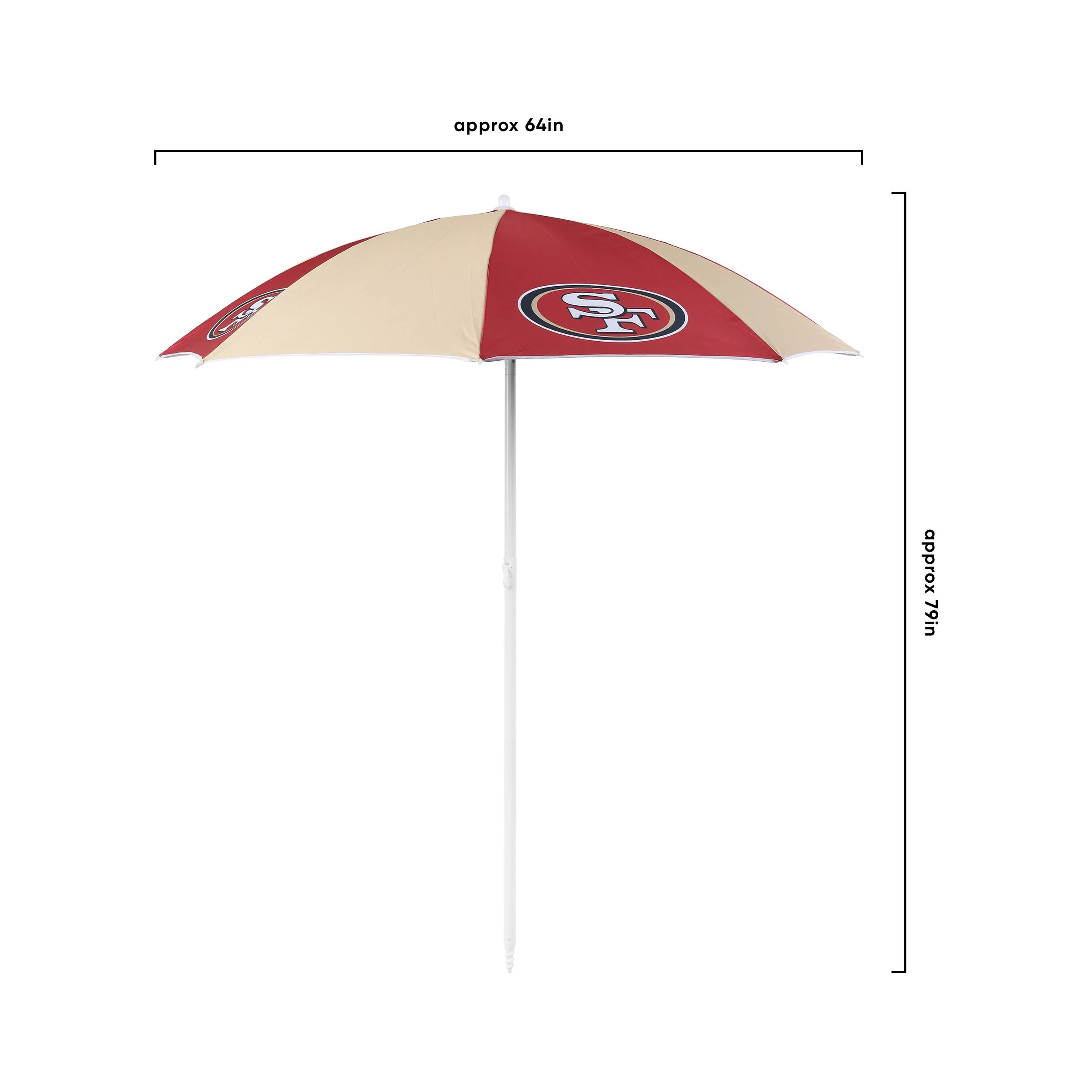 San Francisco 49ers NFL Beach Umbrella - Image 5