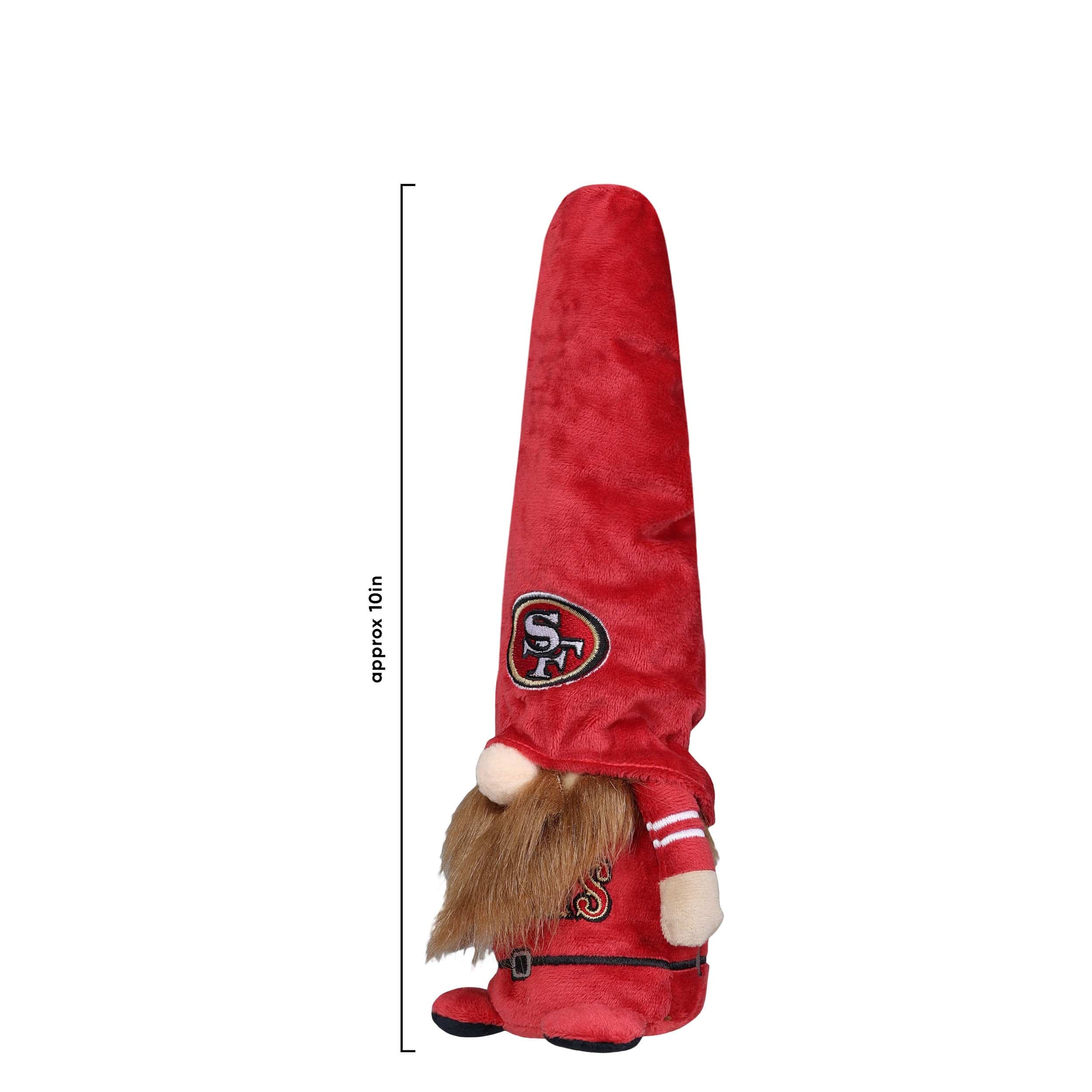 San Francisco 49ers NFL Bearded Stocking Cap Plush Gnome - Image 2