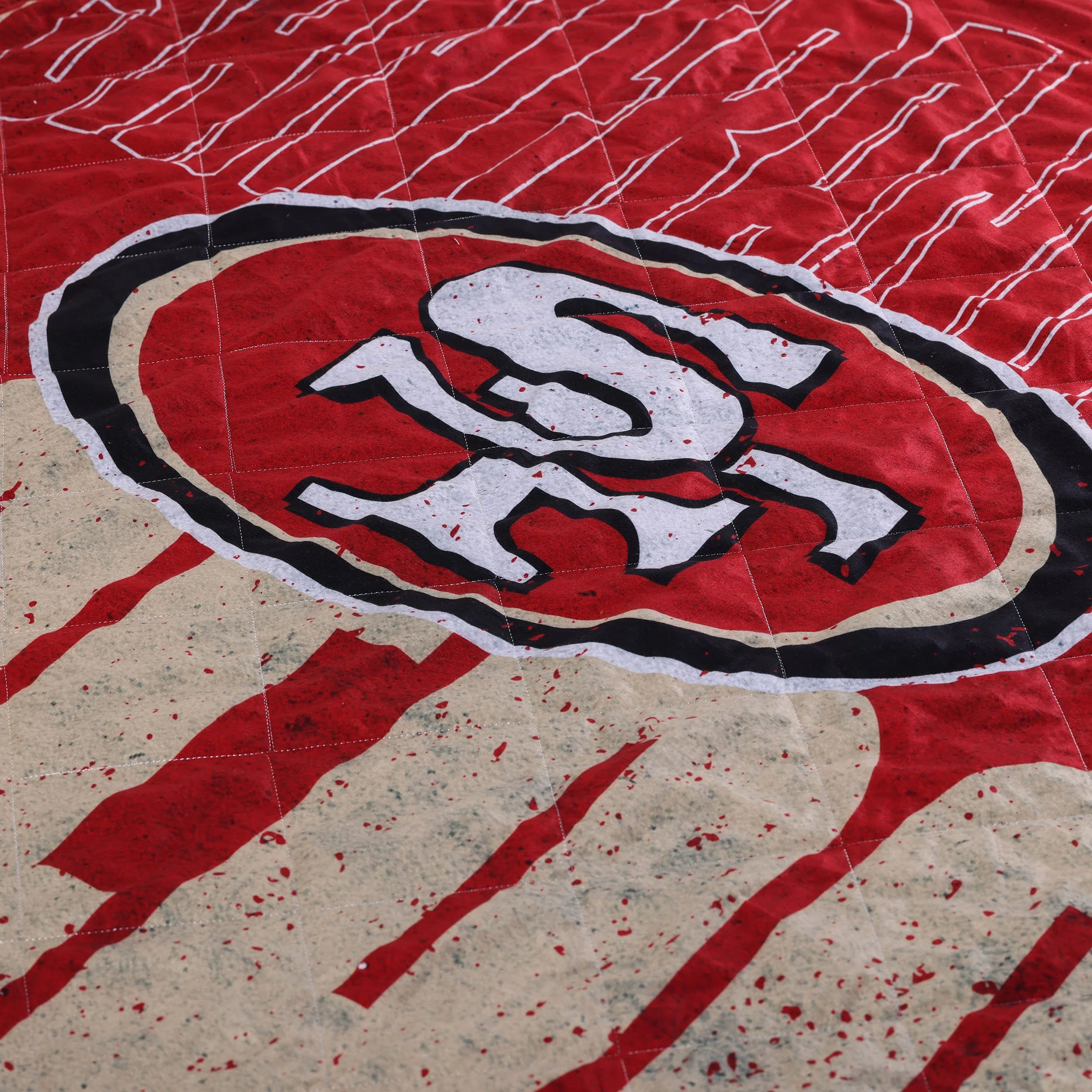 San Francisco 49ers NFL Big Game Sherpa Lined Throw Blanket - Image 5
