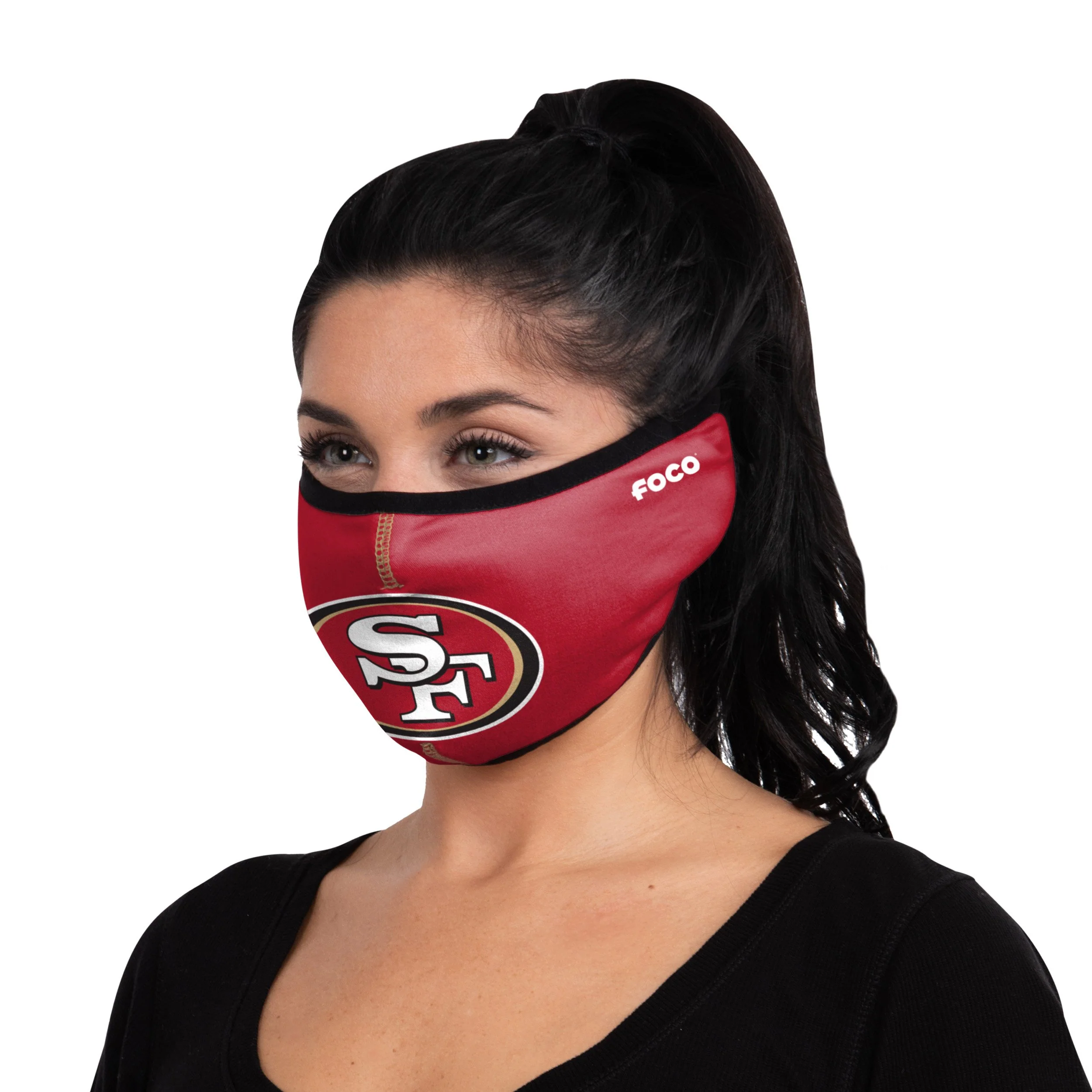 San Francisco 49ers NFL Big Logo Earband Face Cover - Image 2