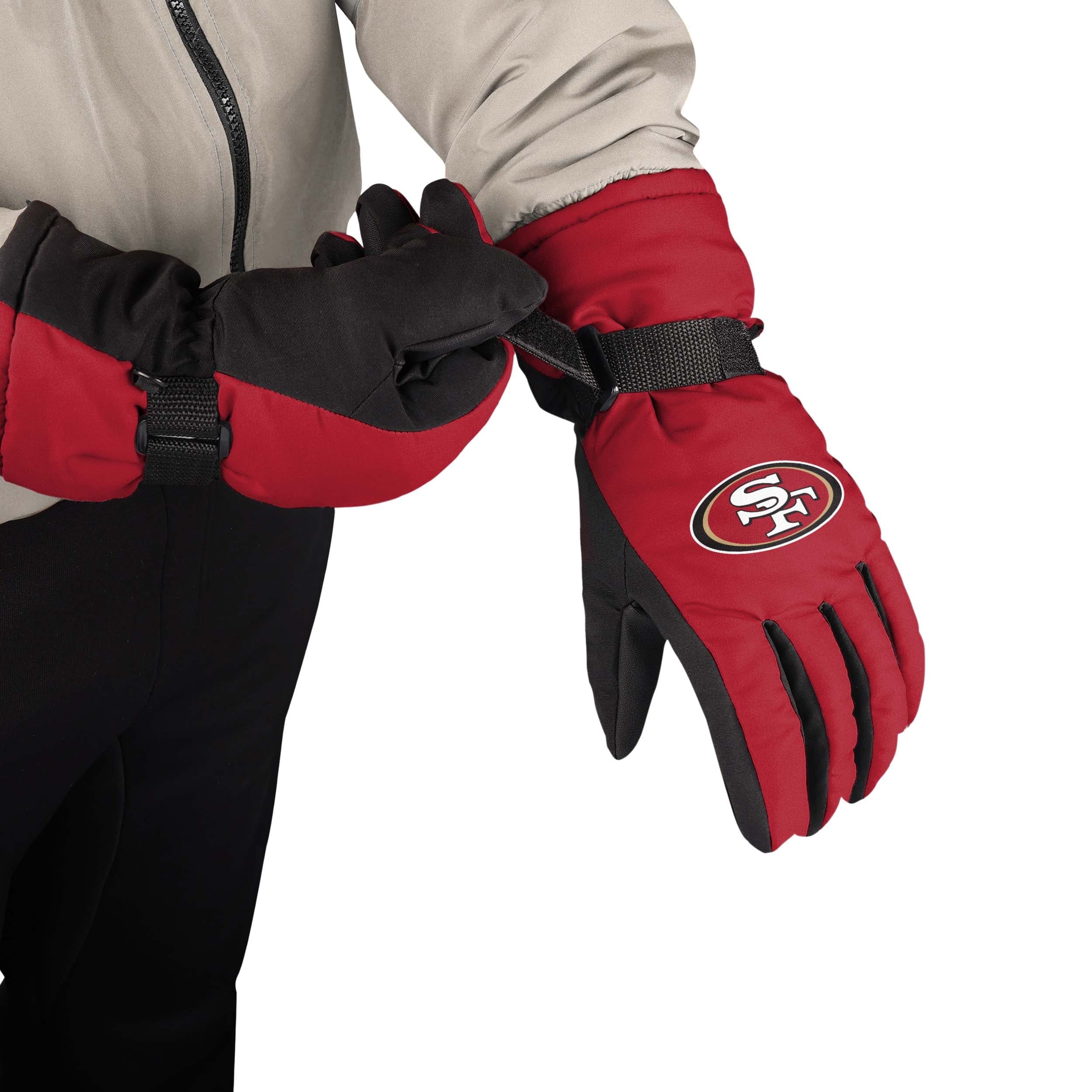 San Francisco 49ers NFL Big Logo Insulated Gloves - Image 2