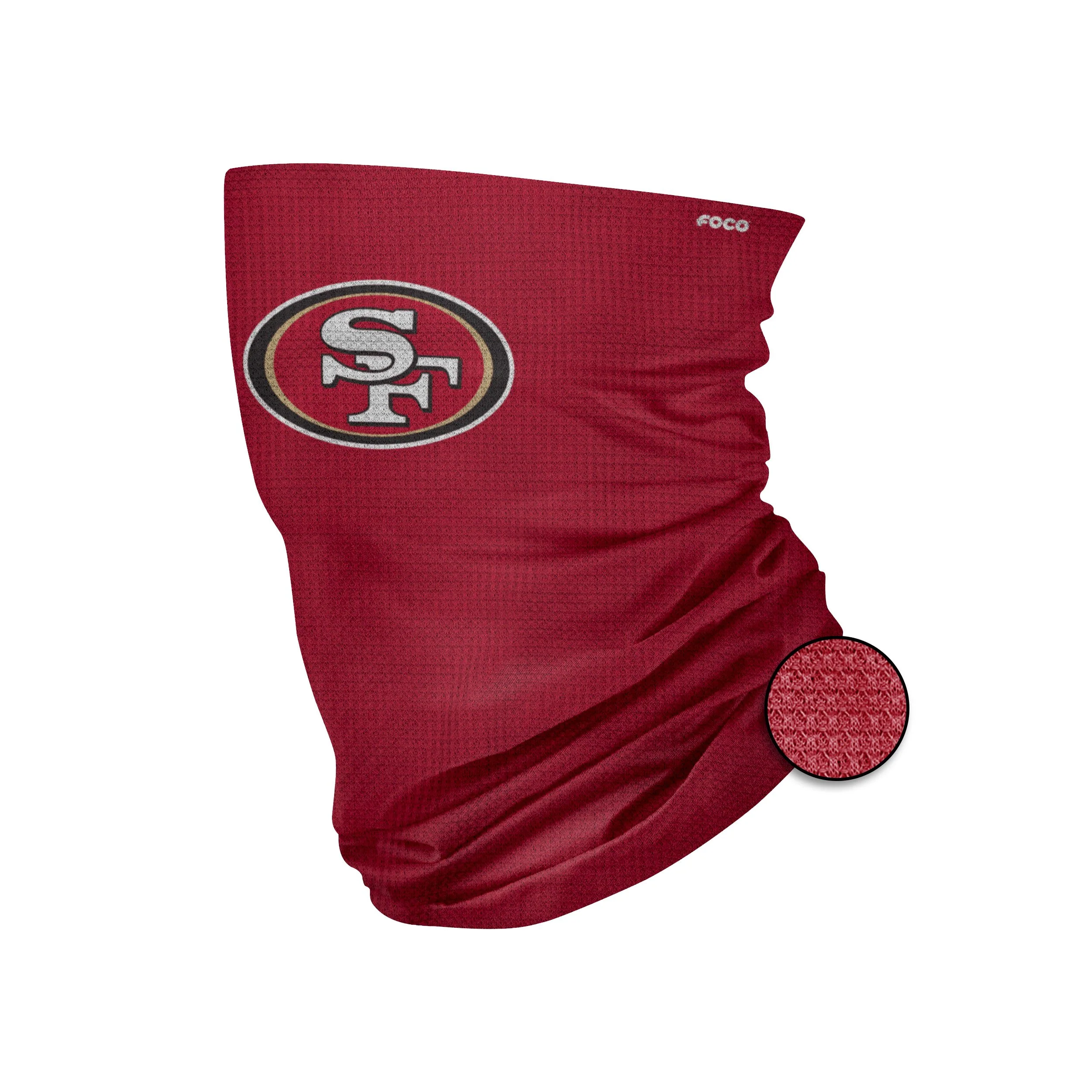 San Francisco 49ers NFL Big Logo Waffle Gaiter Scarf