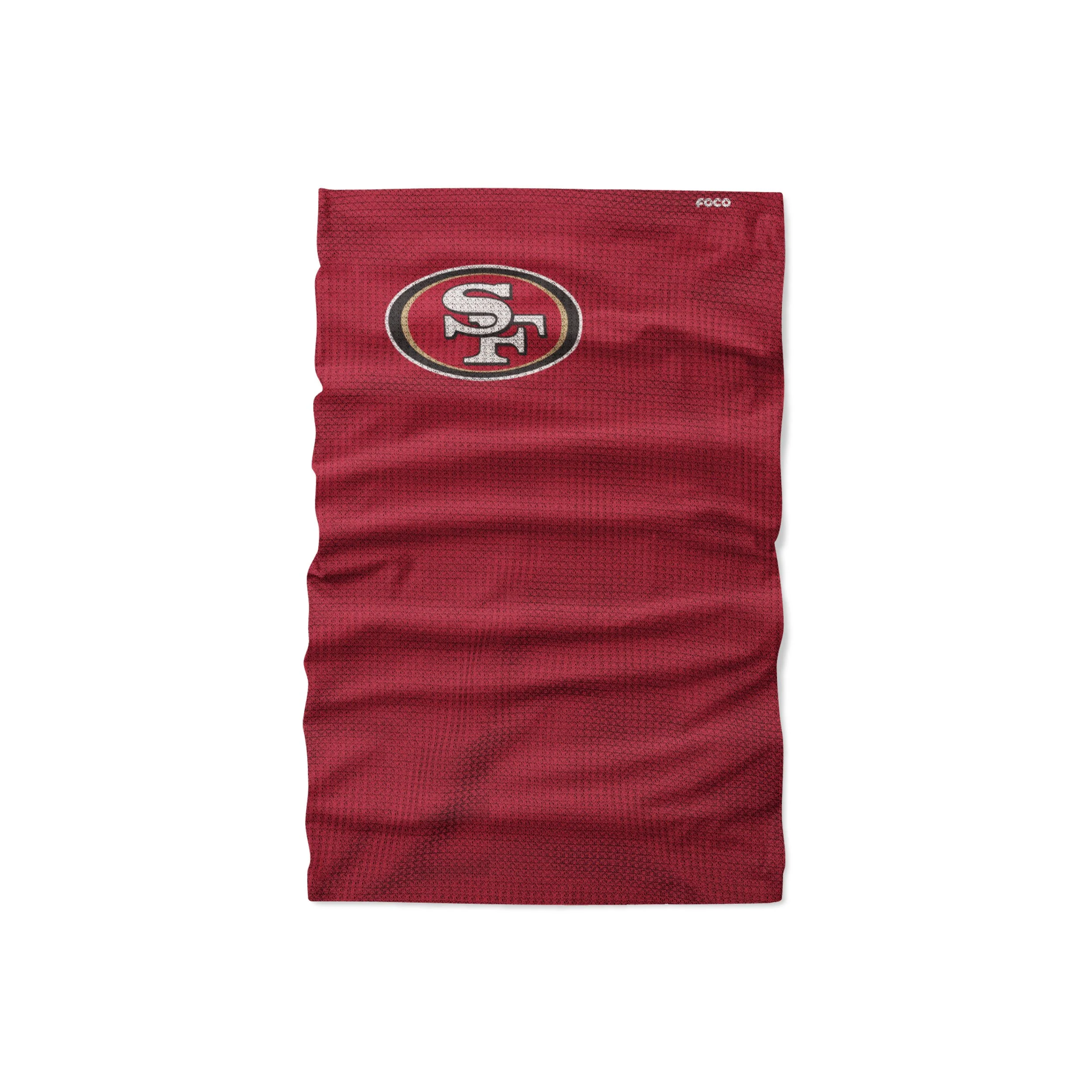 San Francisco 49ers NFL Big Logo Waffle Gaiter Scarf - Image 2