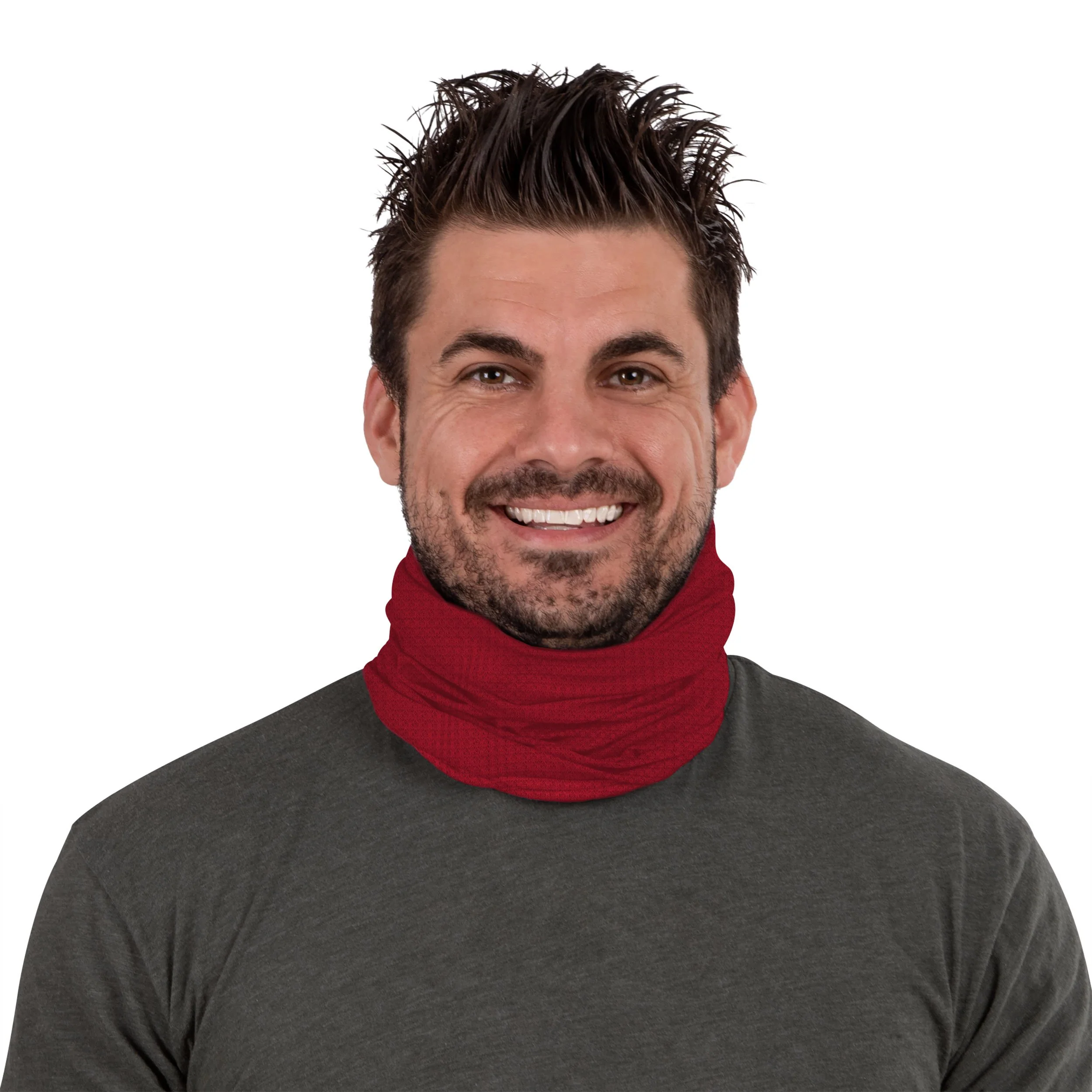 San Francisco 49ers NFL Big Logo Waffle Gaiter Scarf - Image 3