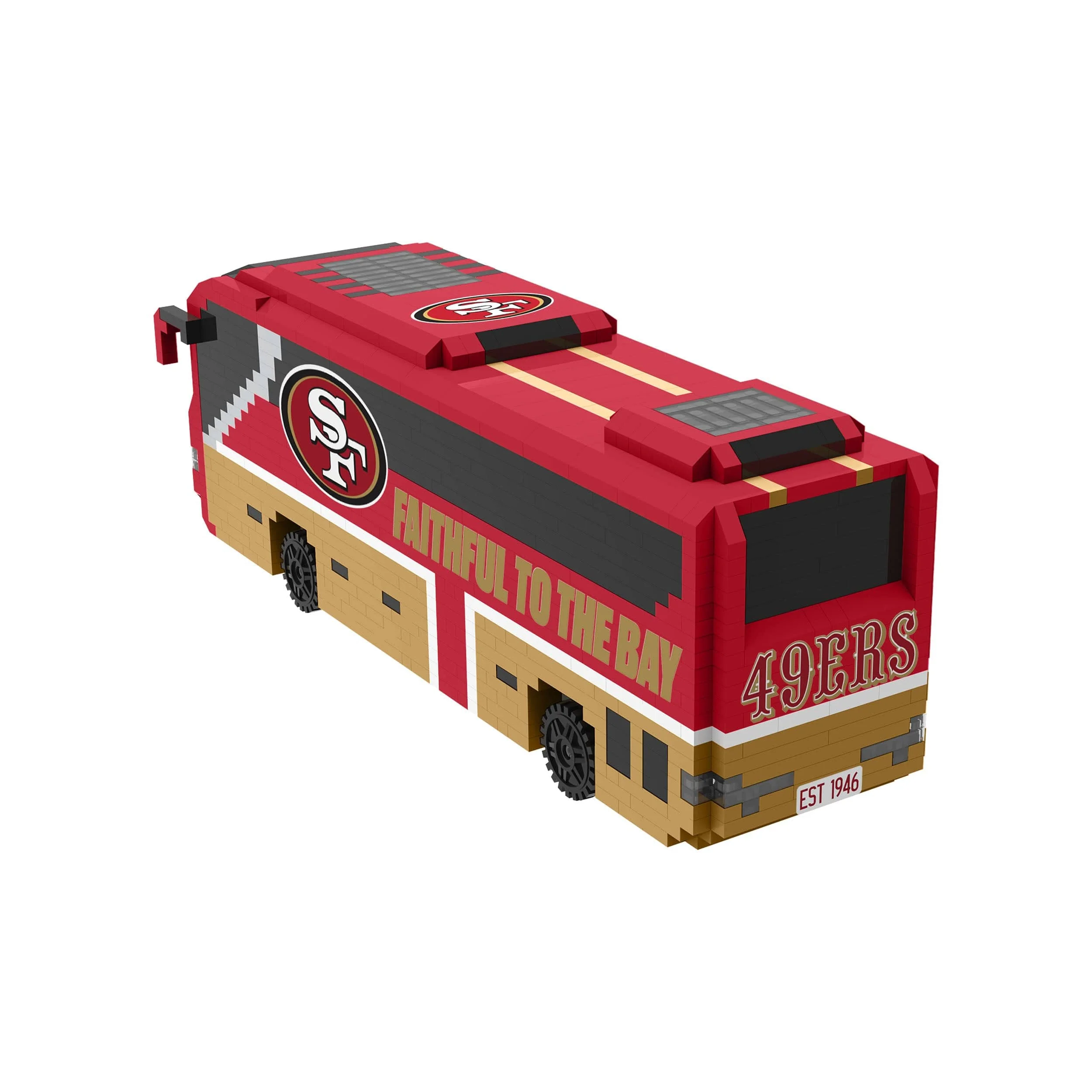 San Francisco 49ers NFL BRXLZ Bus - Image 3