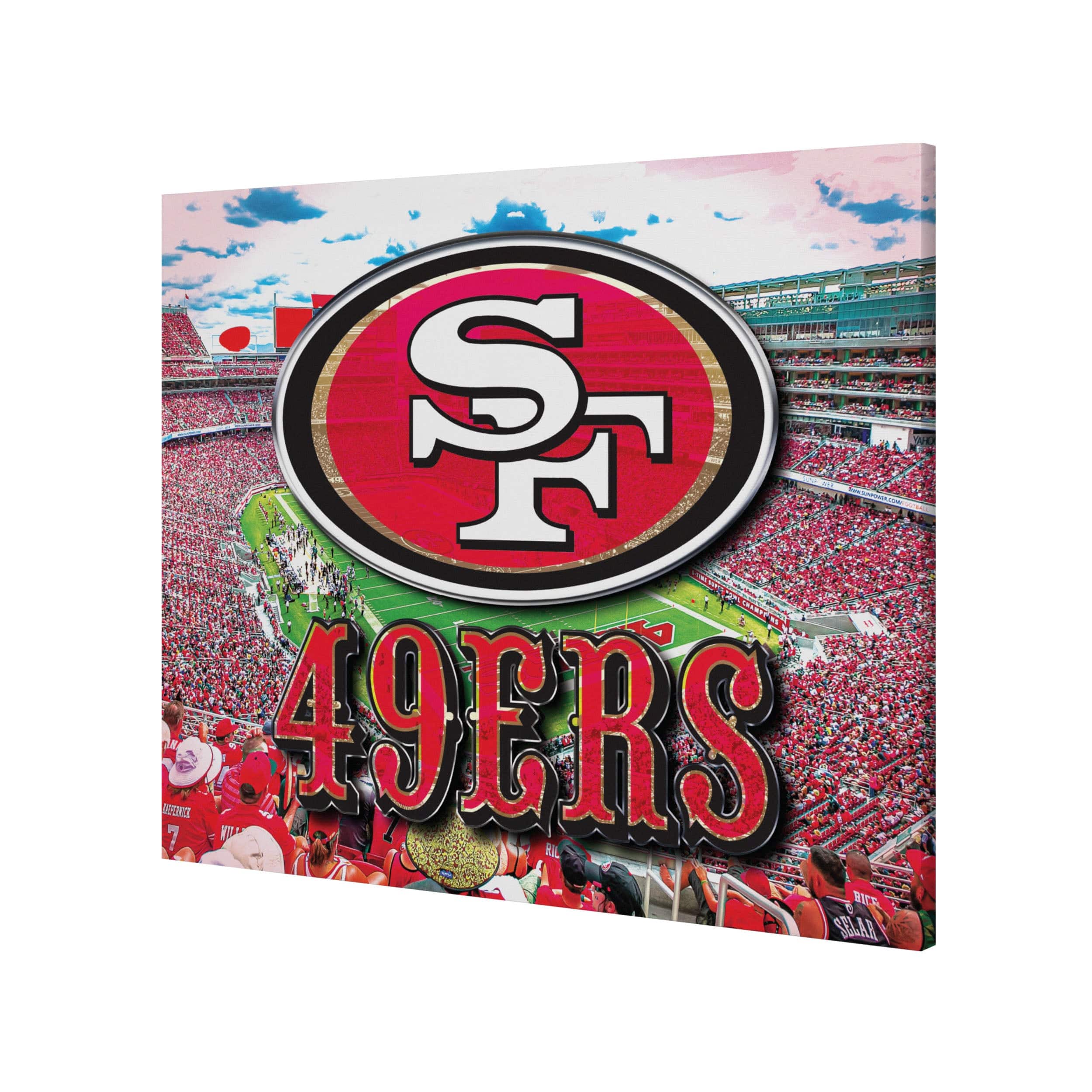 San Francisco 49Ers NFL Canvas Wall Sign - Image 2