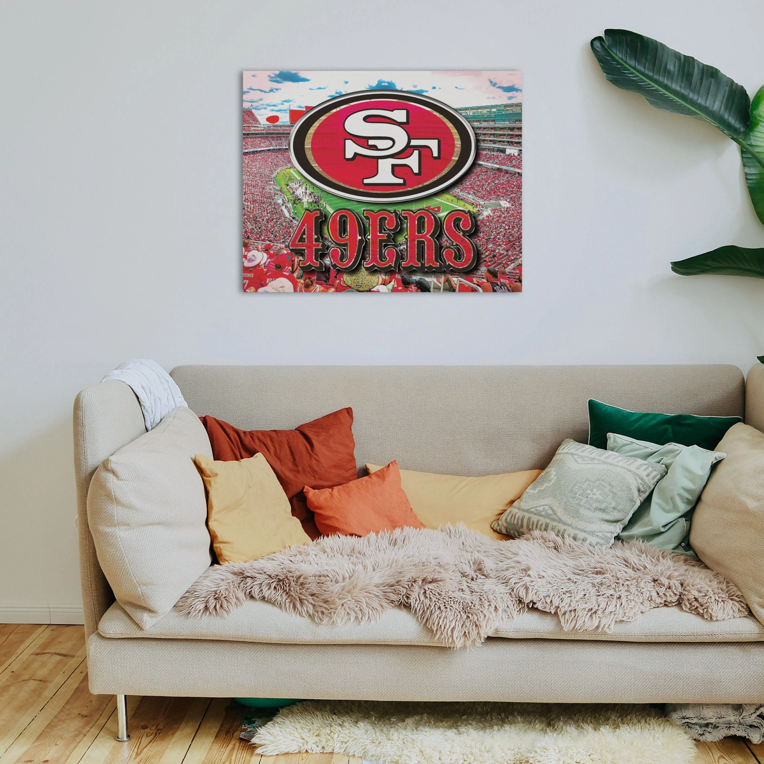 San Francisco 49Ers NFL Canvas Wall Sign - Image 3