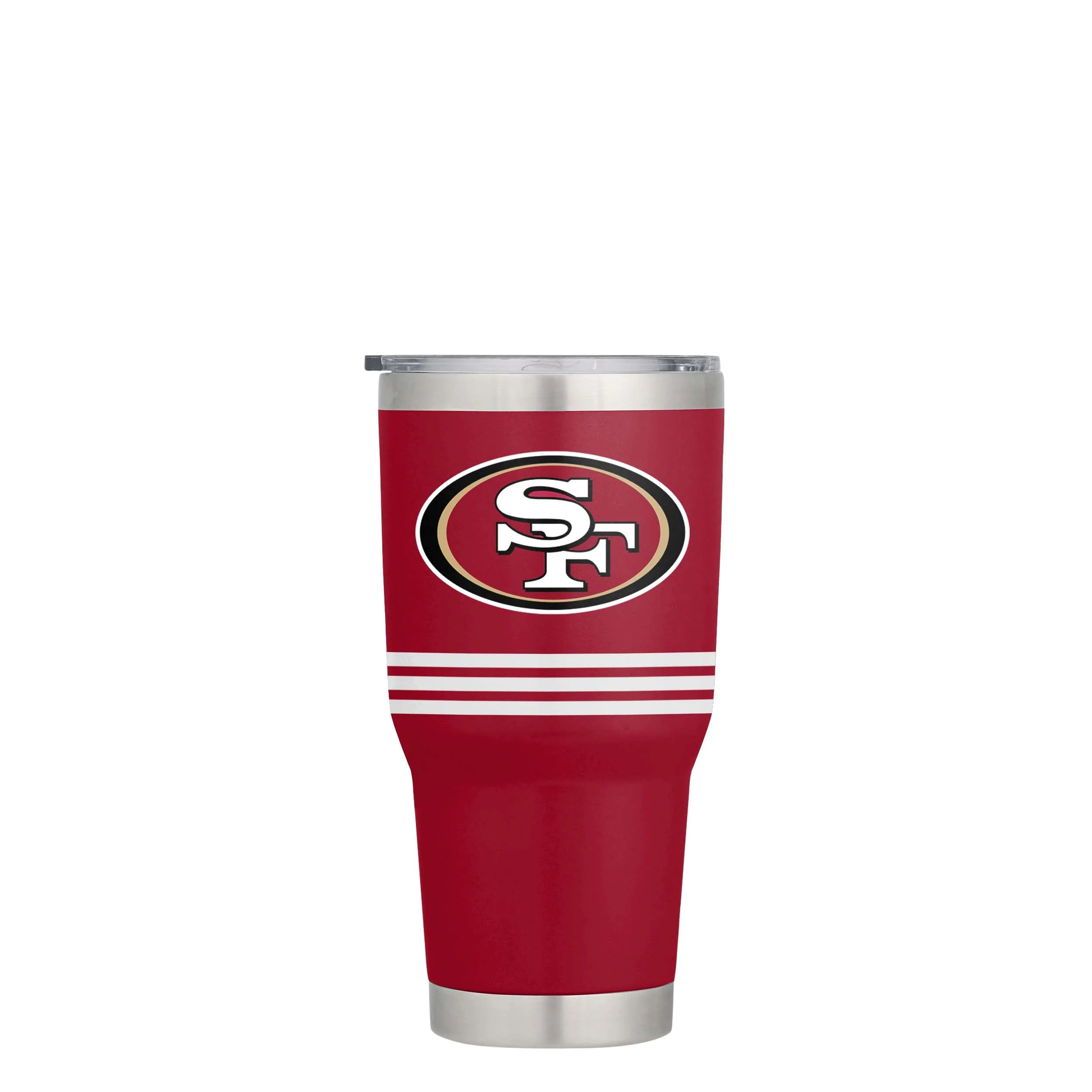 San Francisco 49ers NFL Christian McCaffrey Team Logo 30 oz Player Tumbler - Image 2