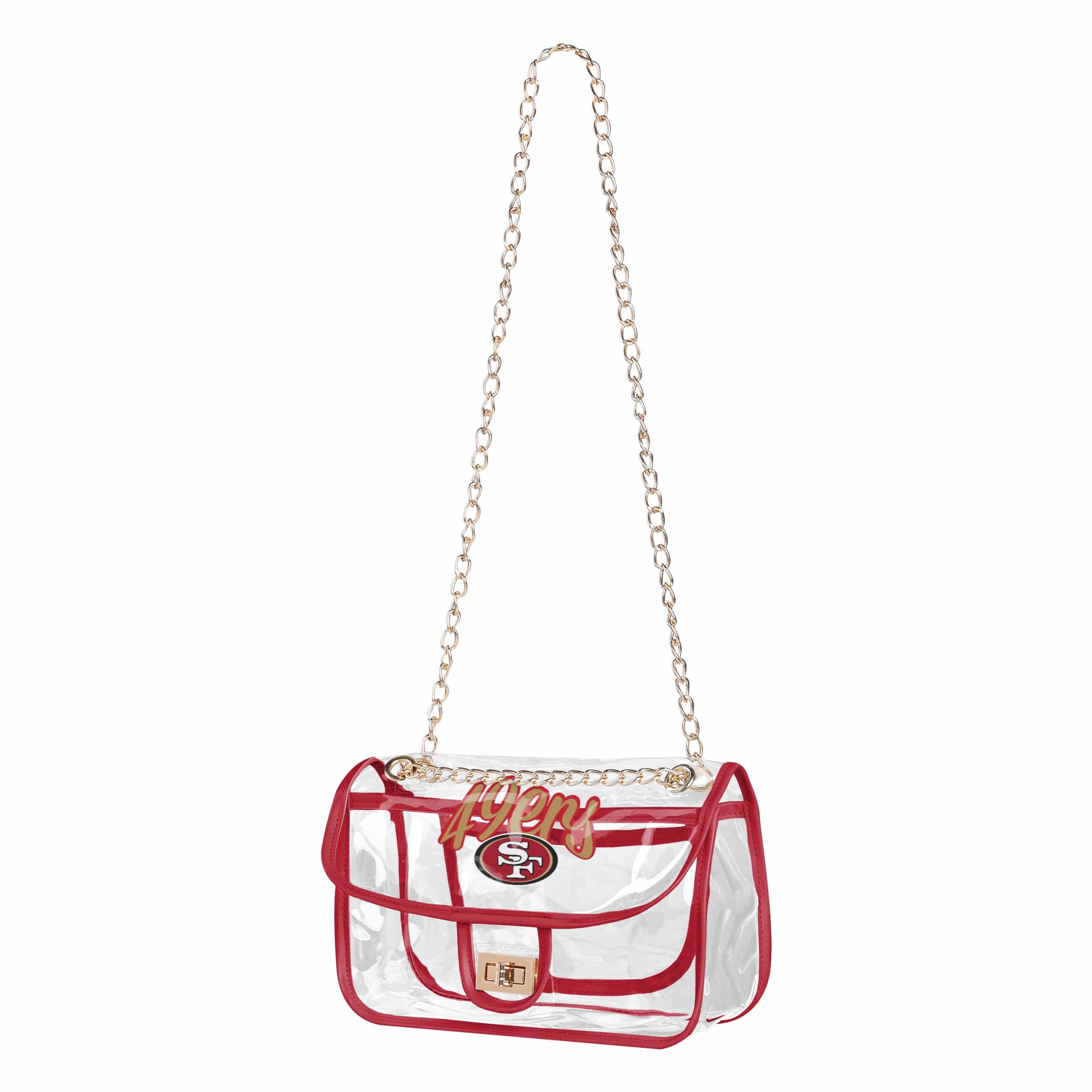 San Francisco 49ers NFL Clear Crossbody Chain Bag - Image 2