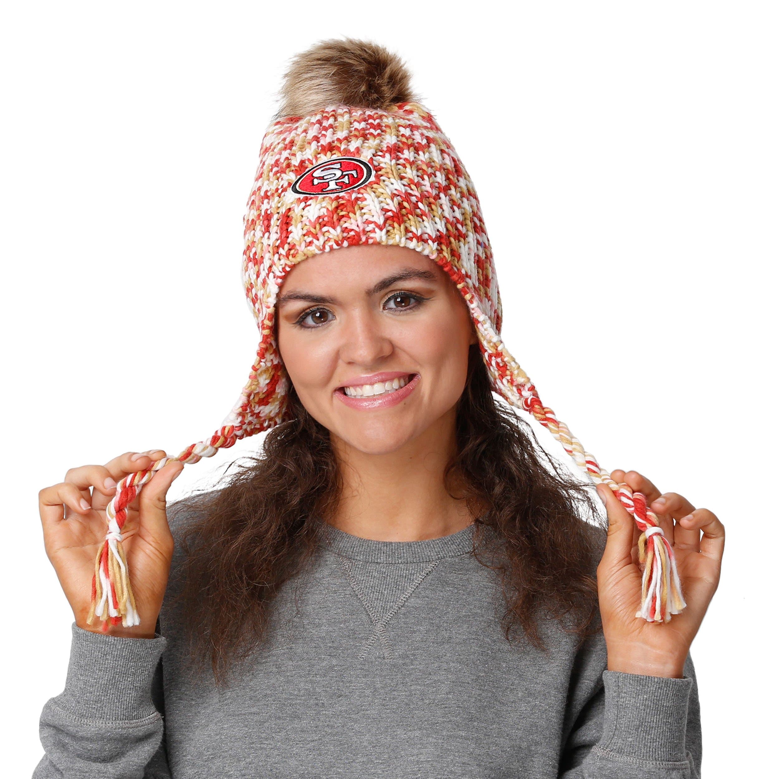 San Francisco 49ers NFL Colorblend Knit Pom Beanie - Image 2