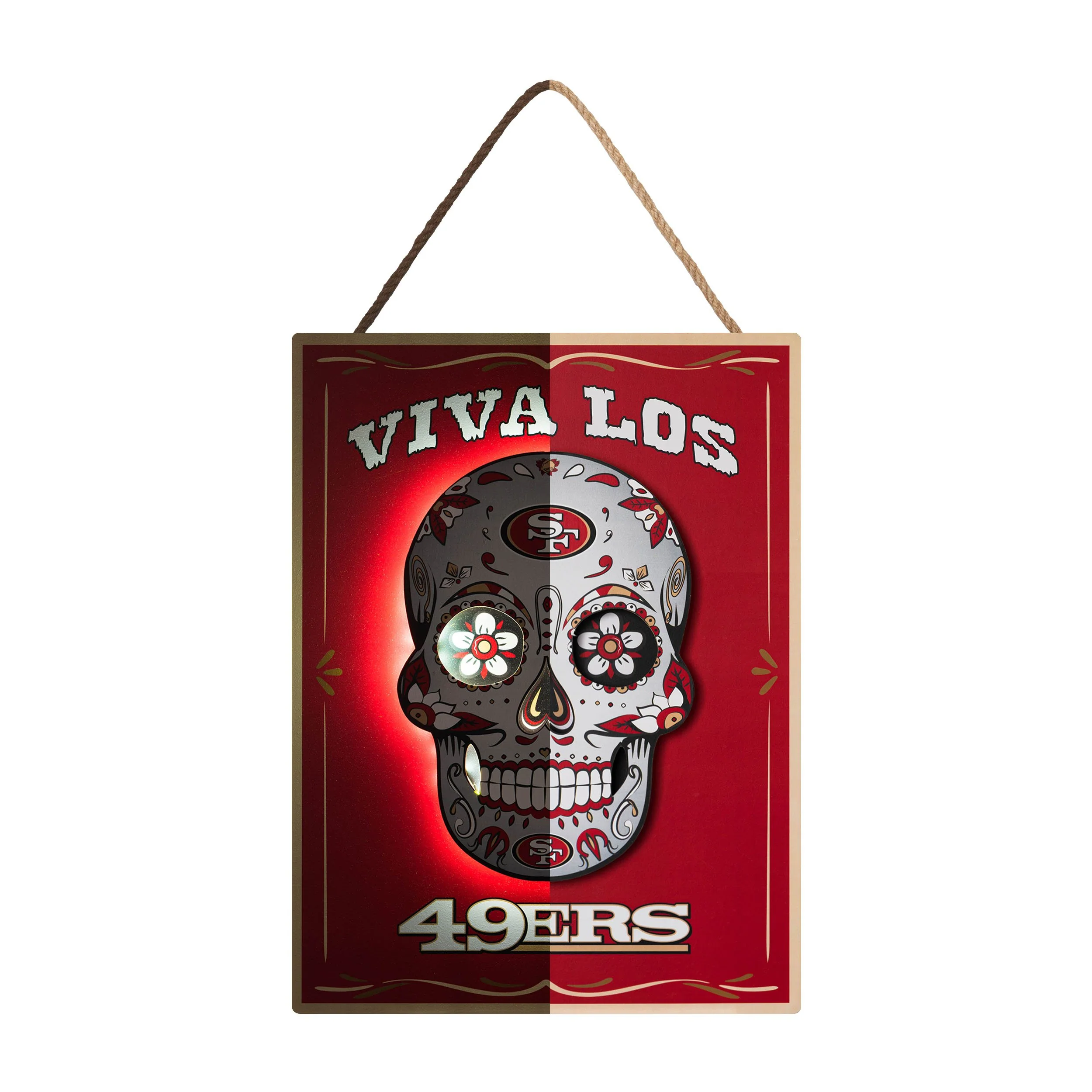 San Francisco 49ers NFL Day ofThe Dead LED Sign