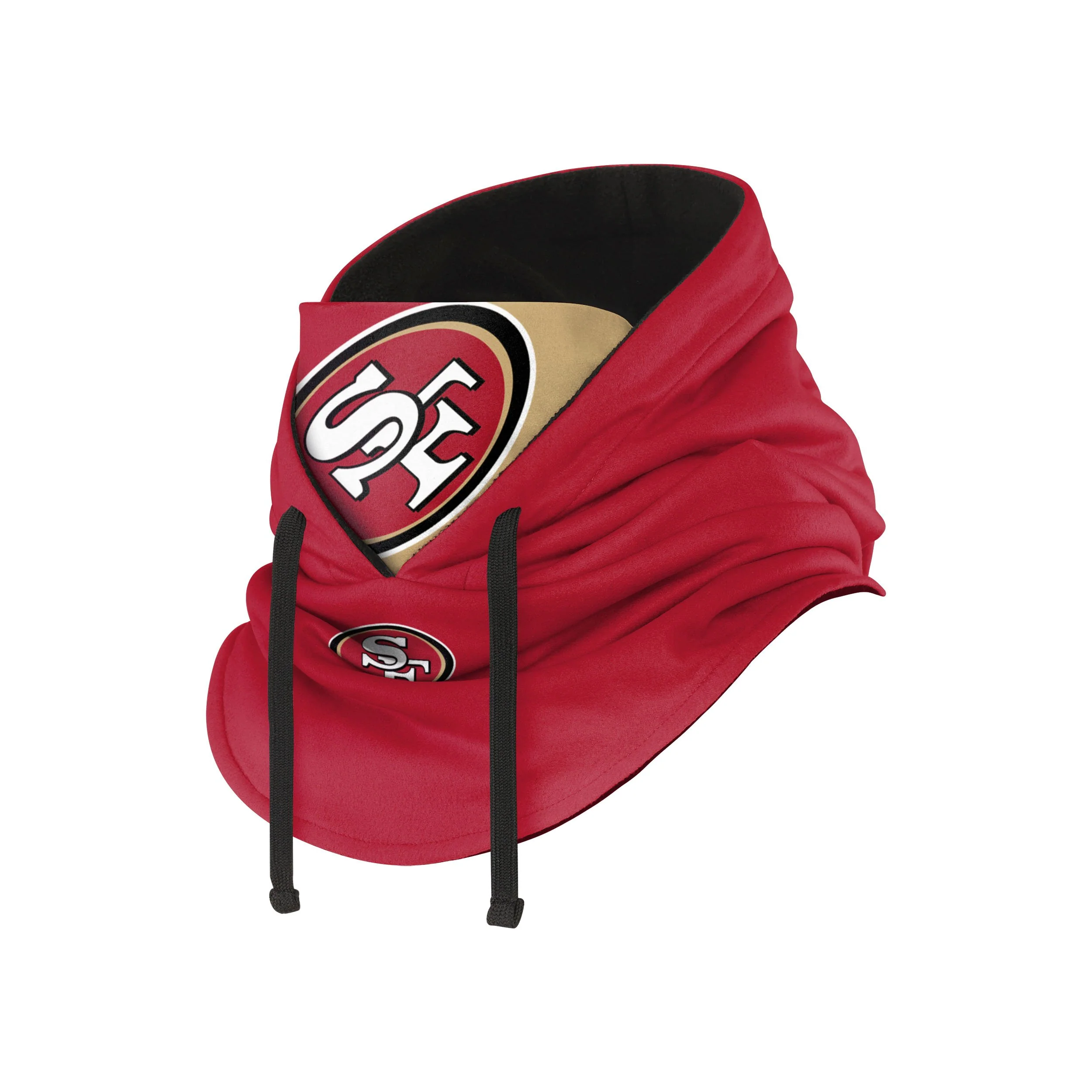 San Francisco 49ers NFL Drawstring Hooded Gaiter - - Image 2