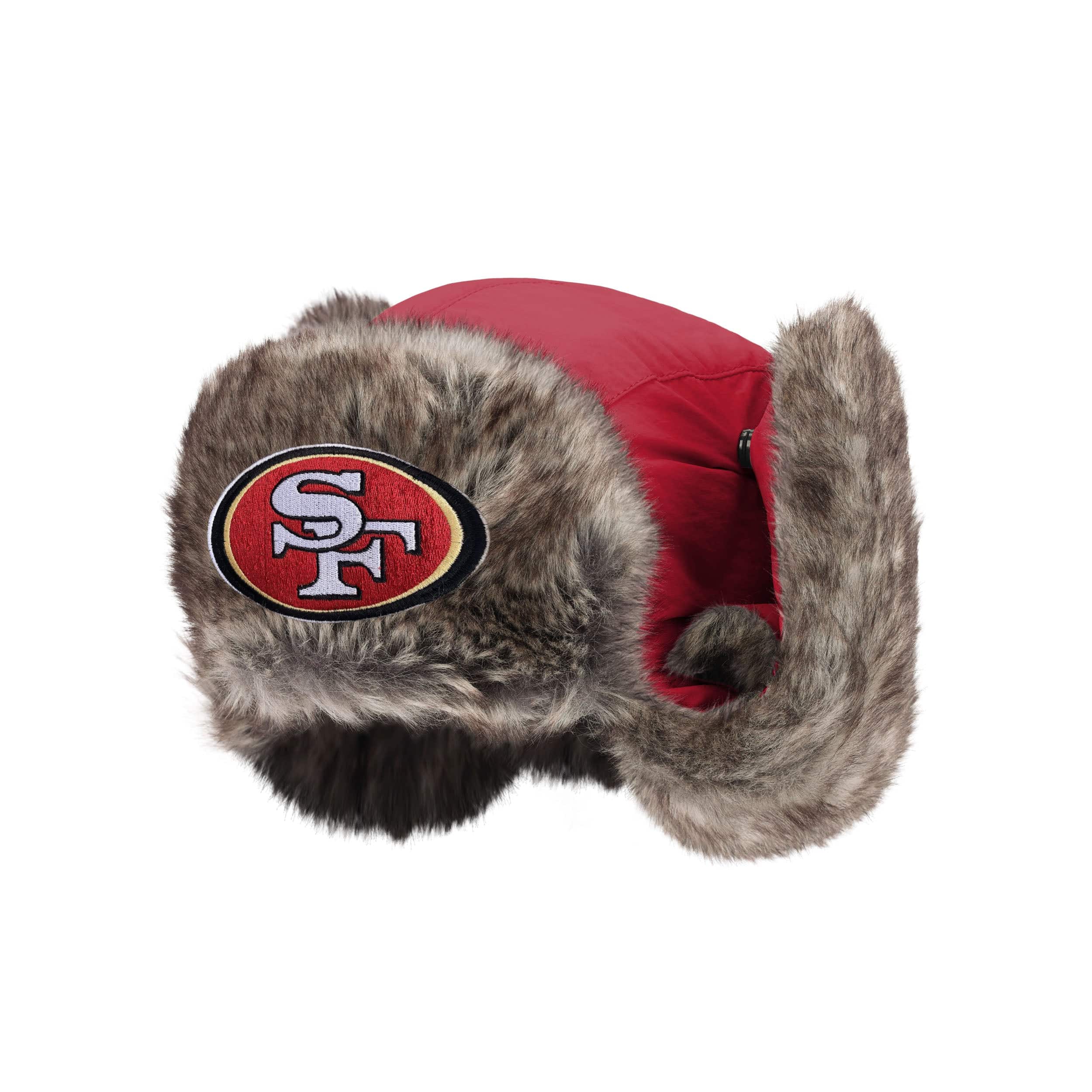 San Francisco 49ers NFL Faux Fur Trapper Hat - Image 4